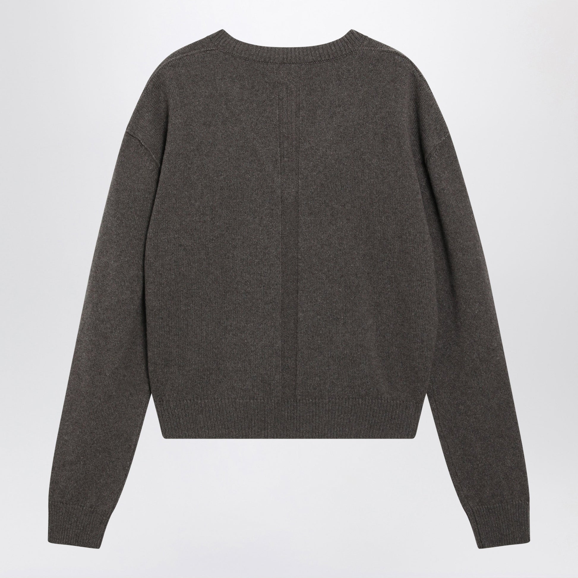 Rick Owens Taupe V-Neck Sweater In Cashmere And Wool Men RICK OWENS