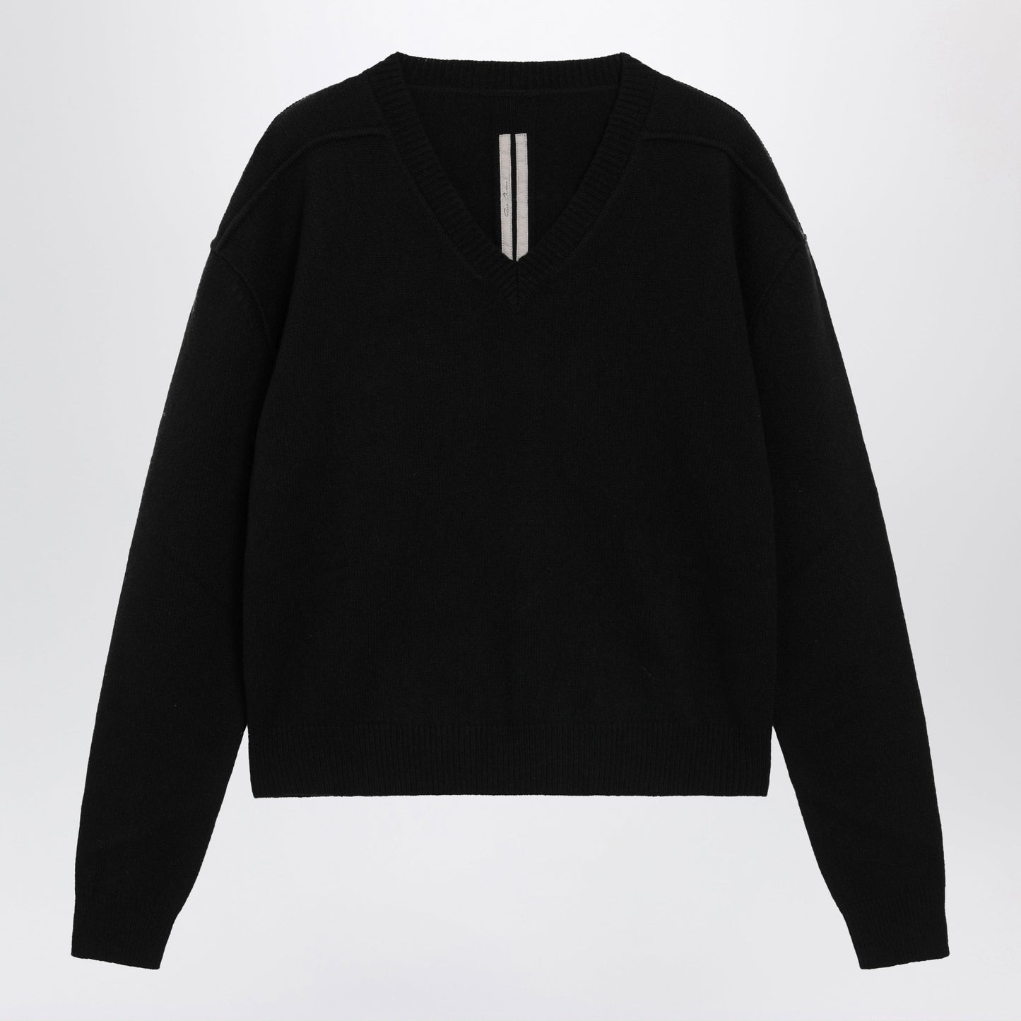 Rick Owens Black Wool And Cashmere Sweater Men RICK OWENS