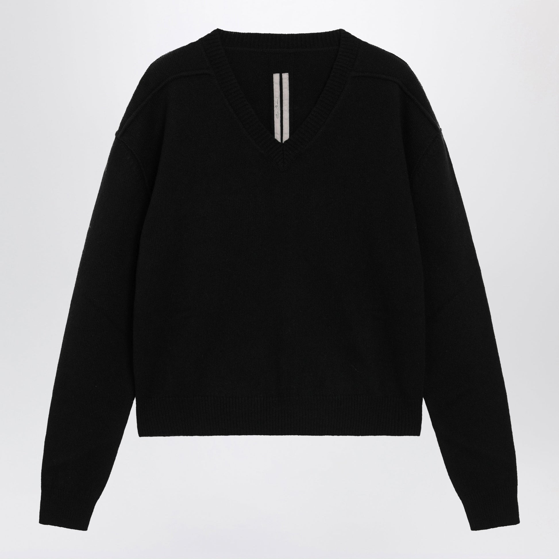 Rick Owens Black Wool And Cashmere Sweater Men RICK OWENS