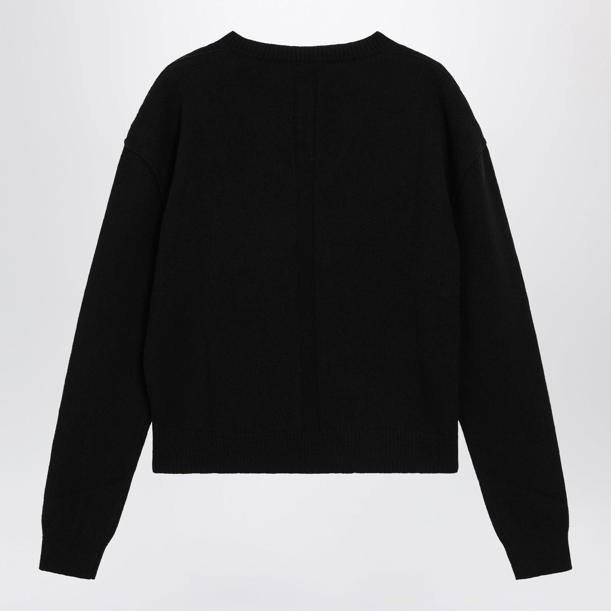 Rick Owens Black Wool And Cashmere Sweater Men RICK OWENS