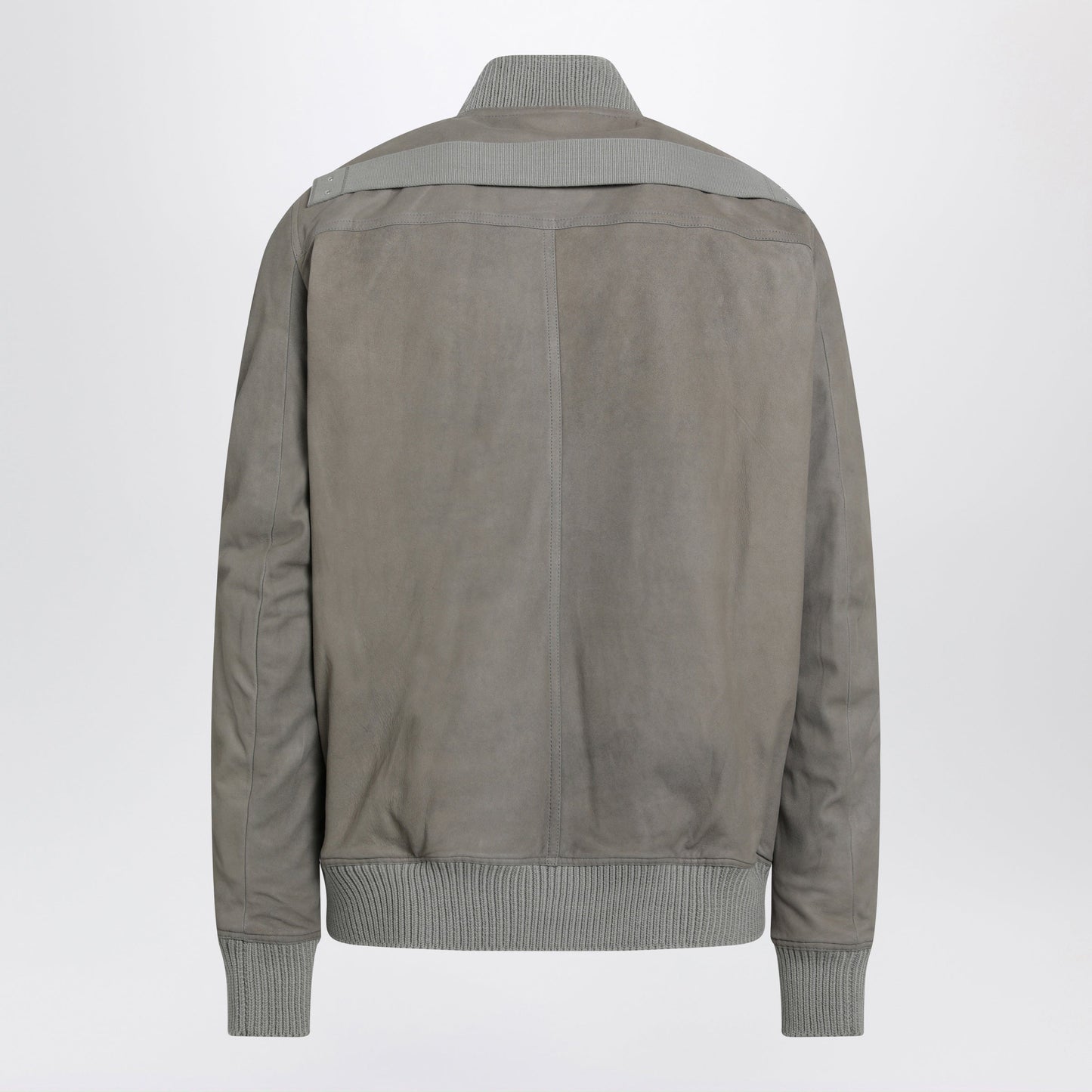 Rick Owens Pearl Grey Heizer Flight Jacket In Leather Men RICK OWENS