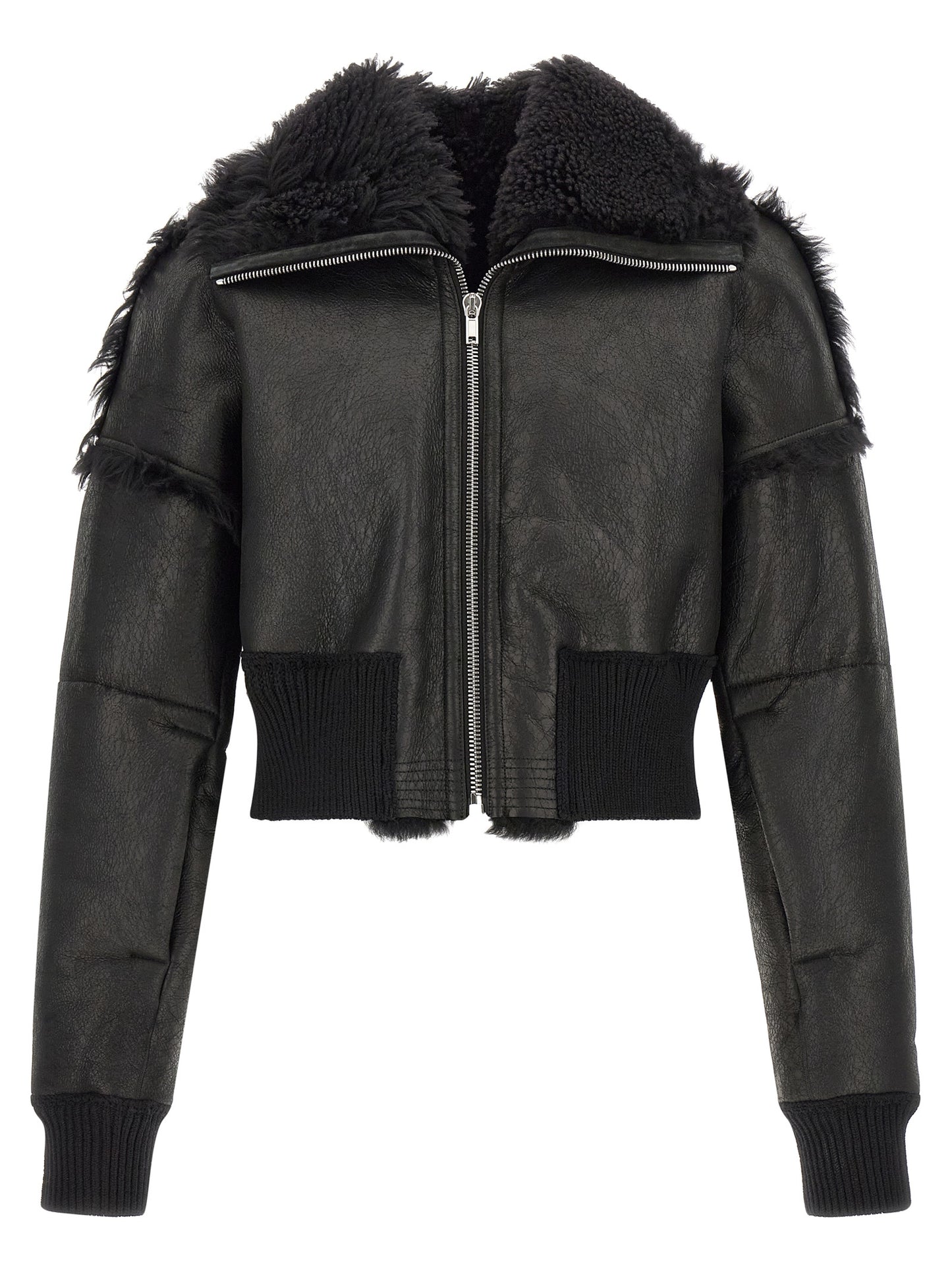 Rick Owens Men 'Flight Jkt Cropped' Bomber Jacket RICK OWENS
