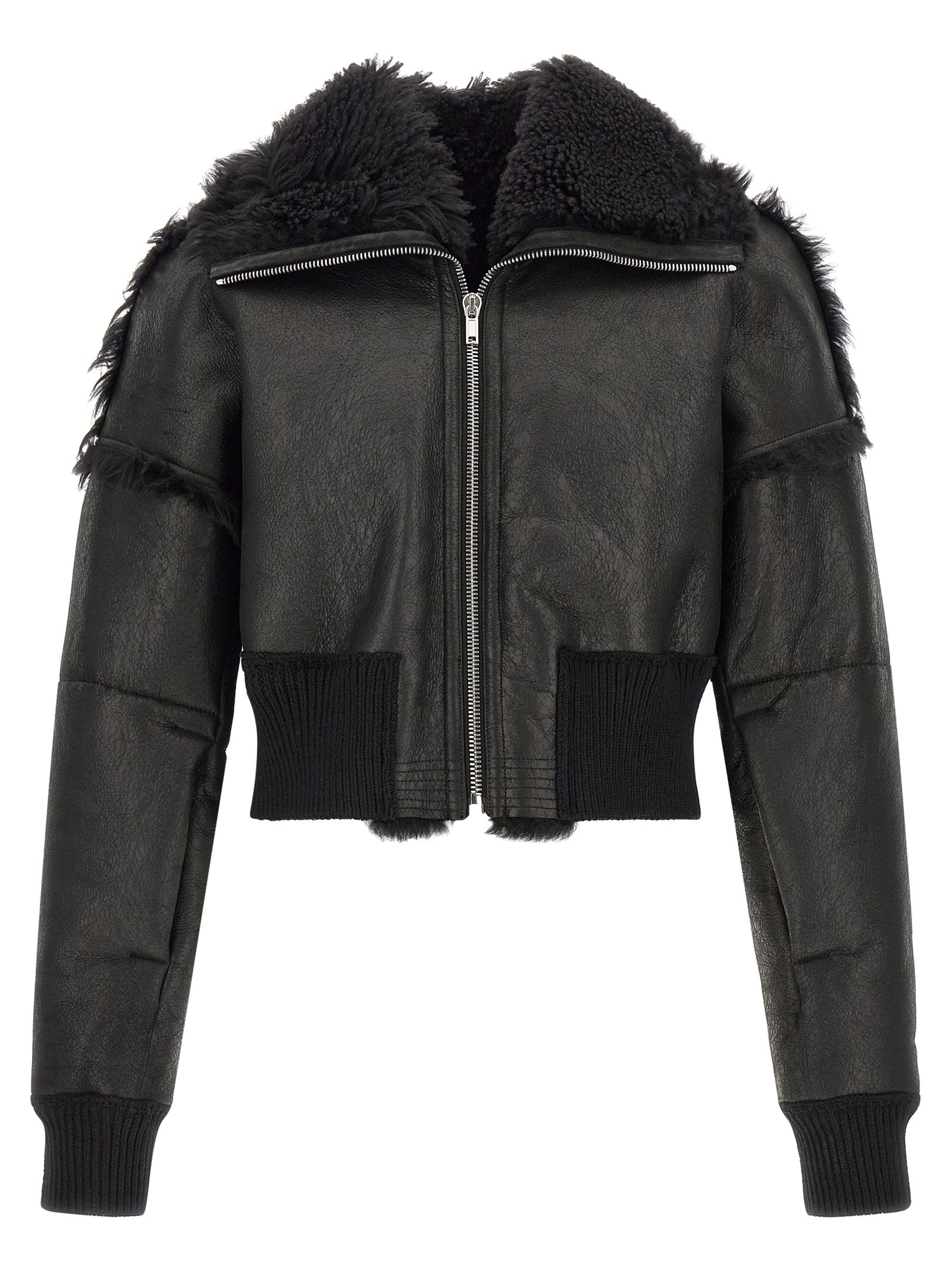 Rick Owens Men 'Flight Jkt Cropped' Bomber Jacket RICK OWENS