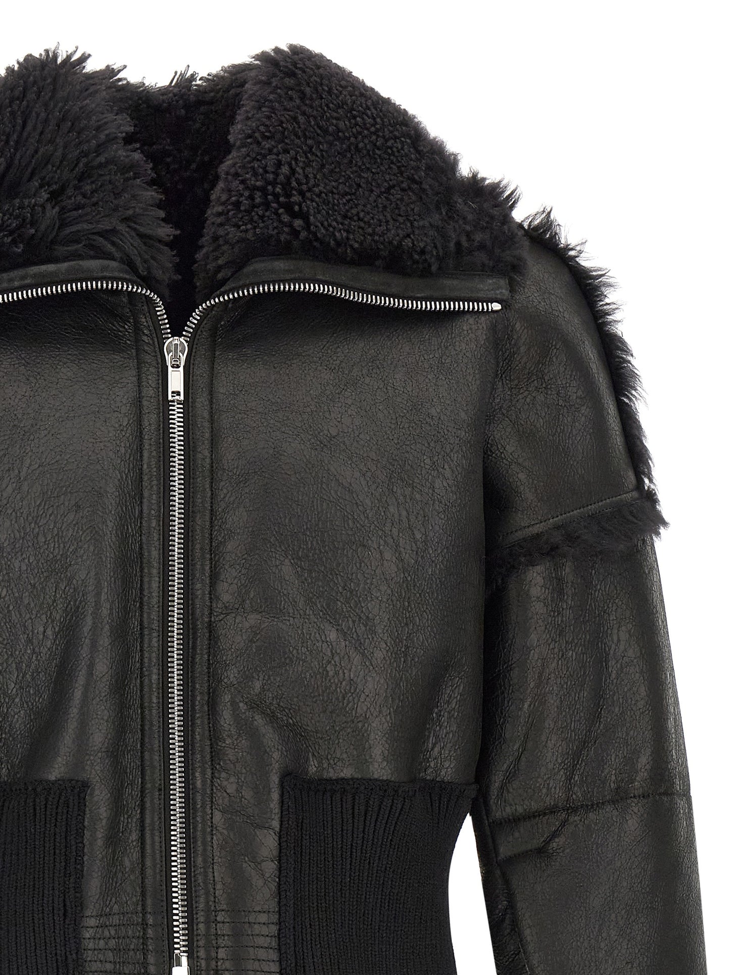 Rick Owens Men 'Flight Jkt Cropped' Bomber Jacket RICK OWENS