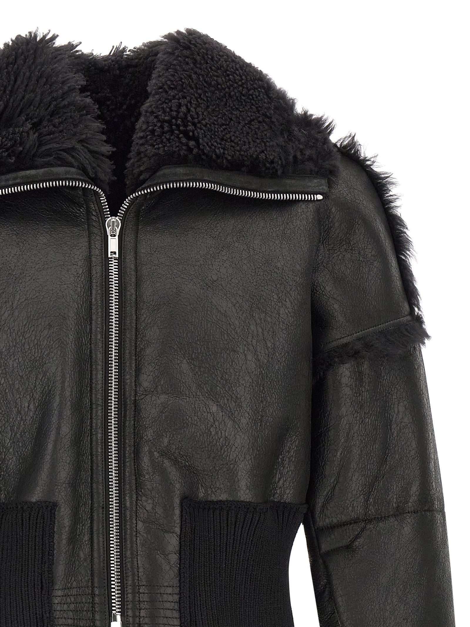 Rick Owens Men 'Flight Jkt Cropped' Bomber Jacket RICK OWENS