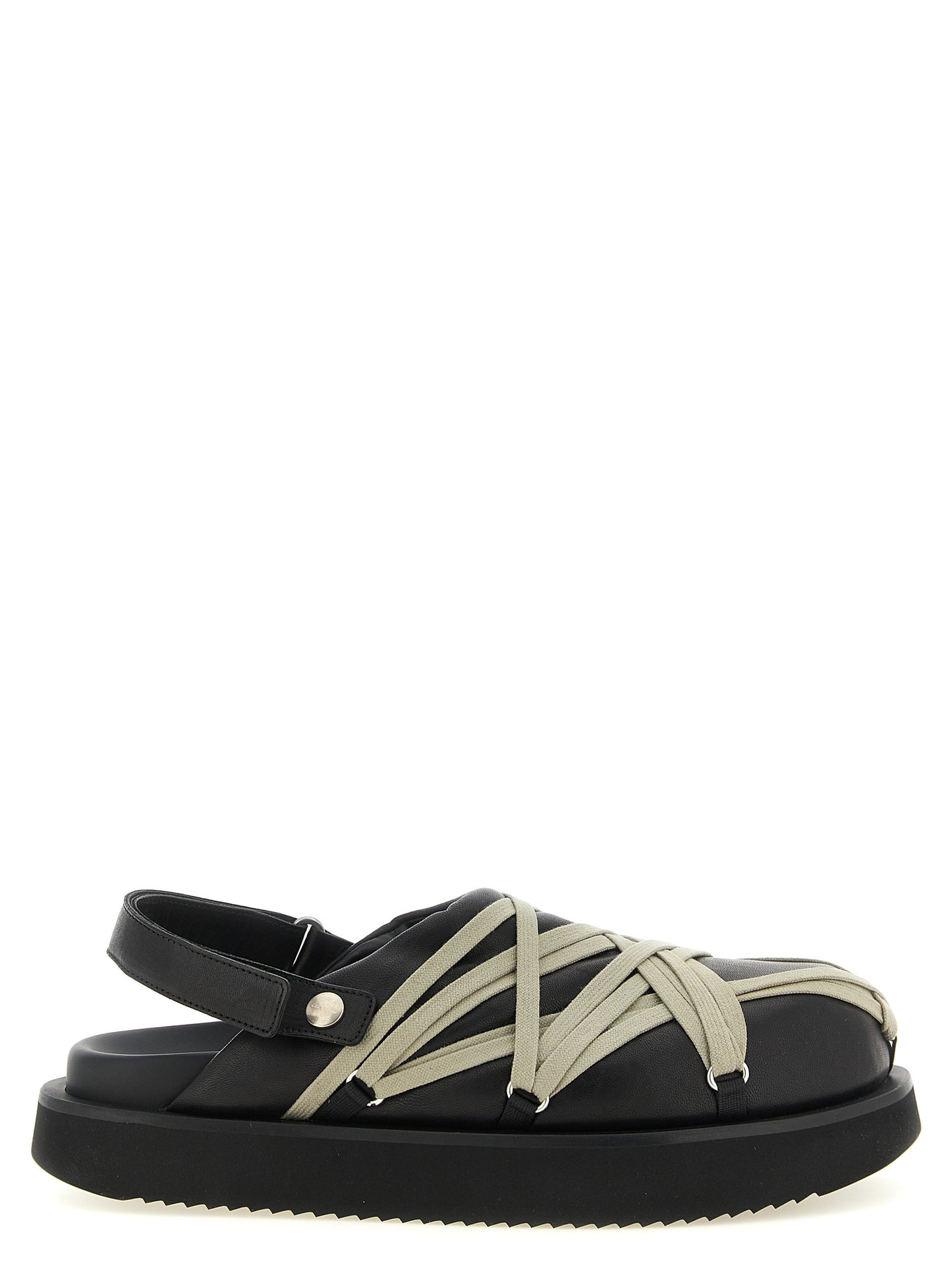 Rick Owens Men 'Padded Megalace Platform' Sabots RICK OWENS