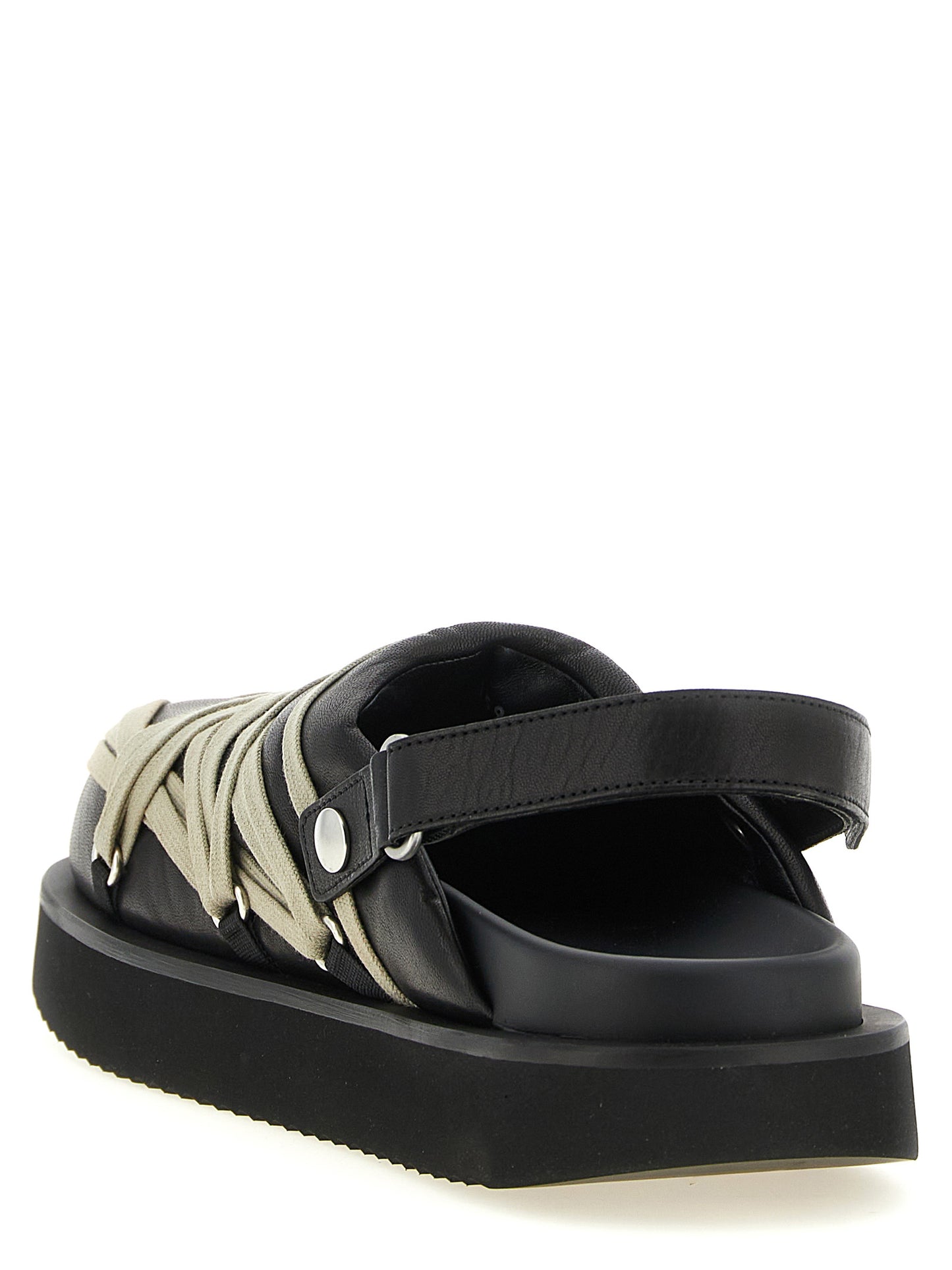 Rick Owens Men 'Padded Megalace Platform' Sabots RICK OWENS