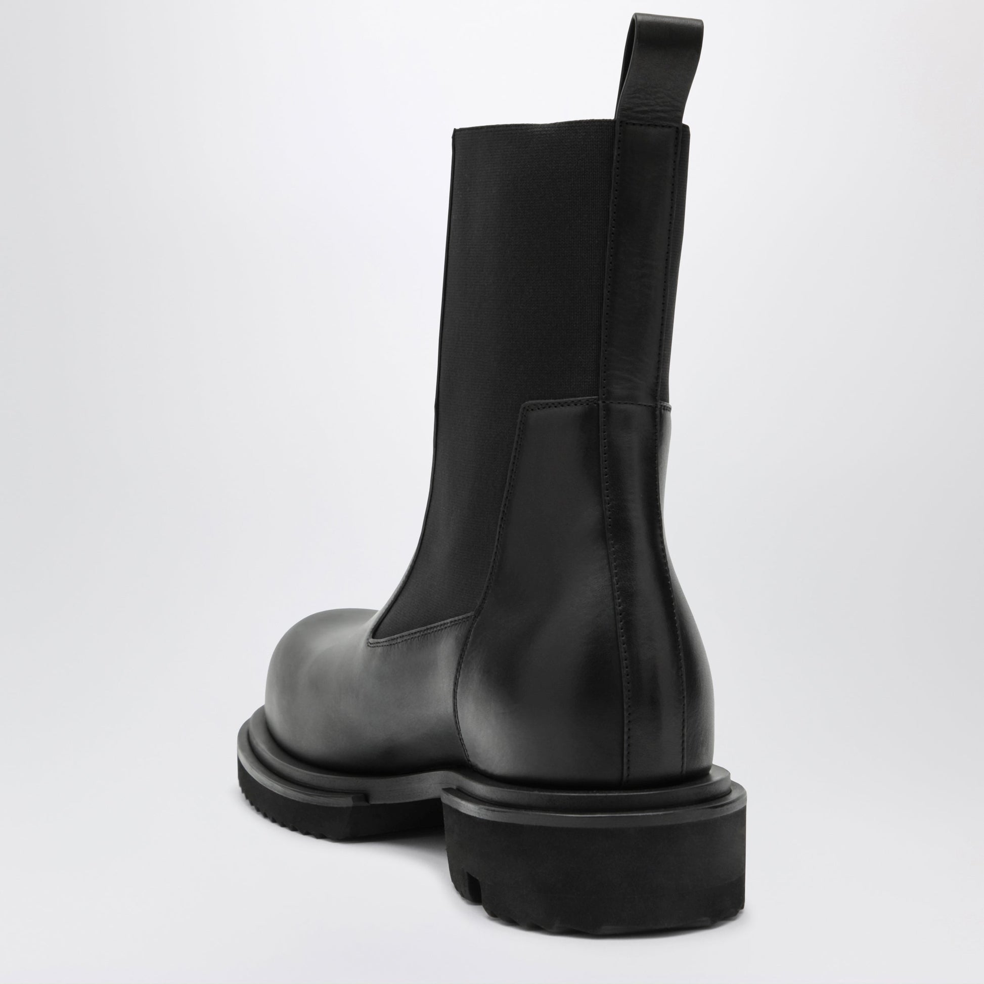 Rick Owens Tower Beatle Gabe Boots In Black Leather Men RICK OWENS