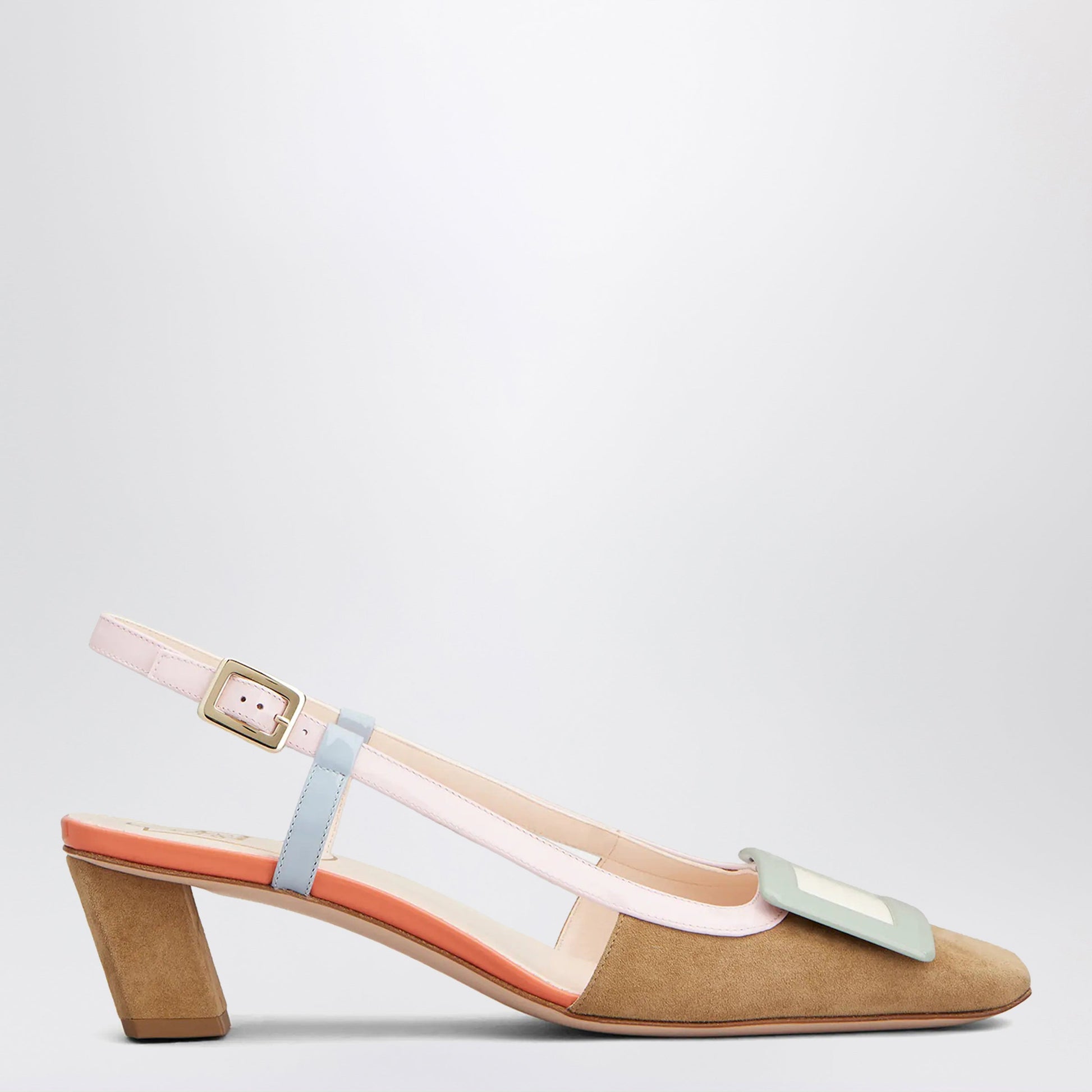 Roger Vivier Belle Vivier Multicoloured Suede Slingback Women ROGER VIVIER