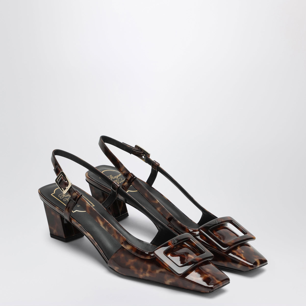 Roger Vivier Belle Vivier Slingback Pumps In Patent Leather Women ROGER VIVIER