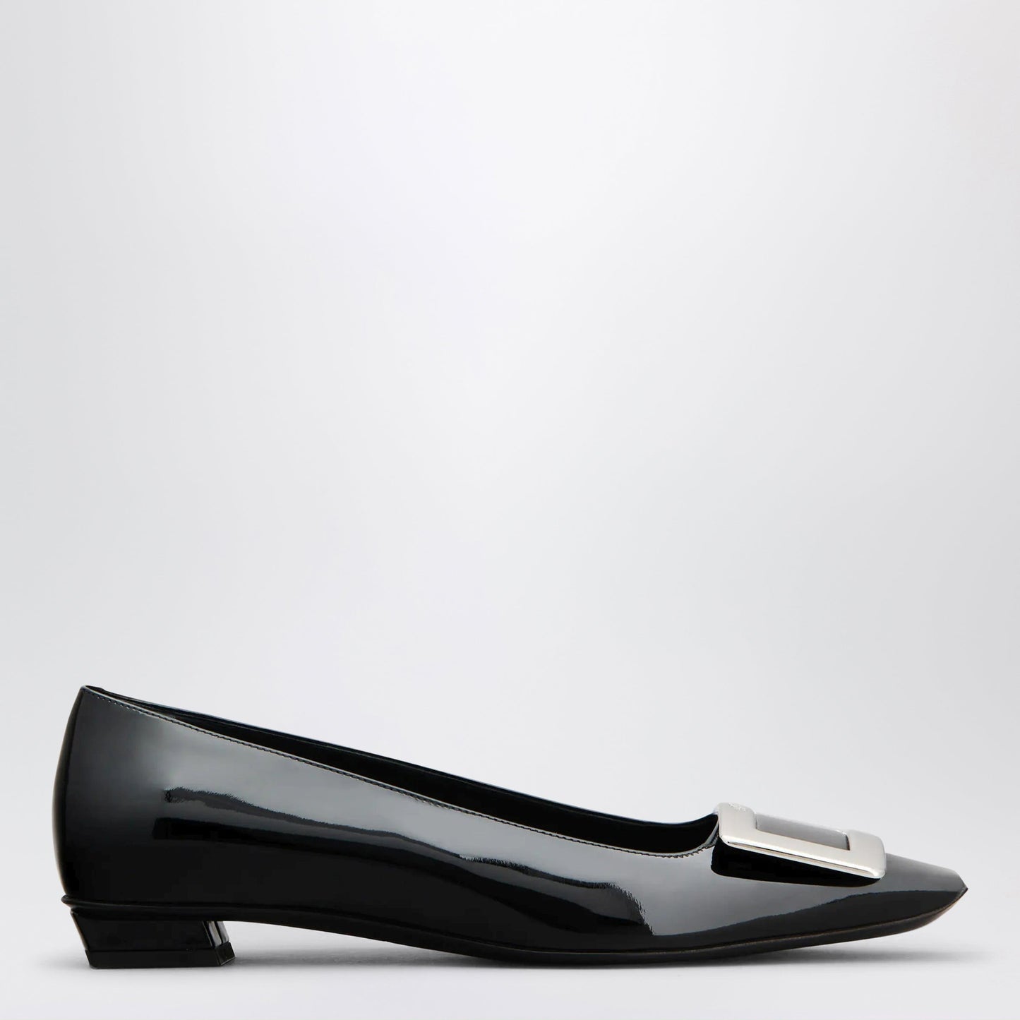 Roger Vivier Belle Vivier Black Patent Leather Ballet Flats Women ROGER VIVIER