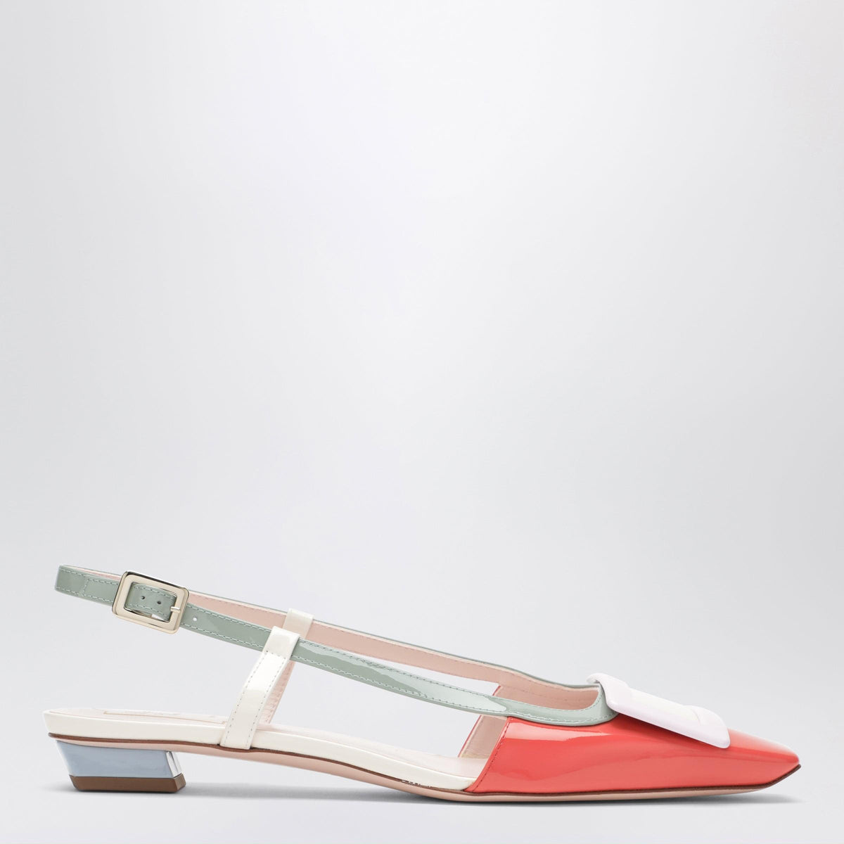 Roger Vivier Multicolour Belle Vivier Slingback Ballerinas In Patent Leather Women ROGER VIVIER