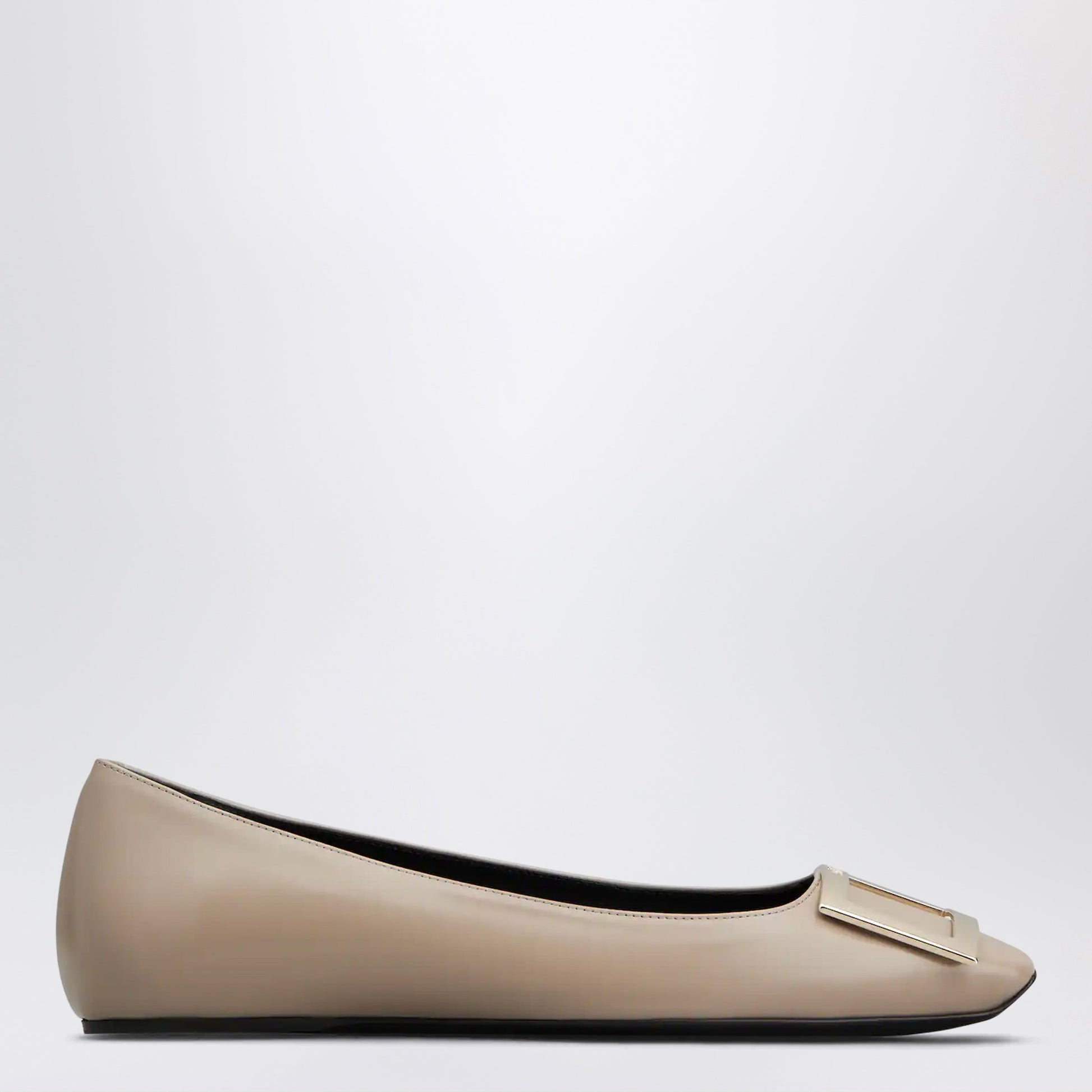 Roger Vivier Beige Trompette Ballerinas In Leather Women ROGER VIVIER