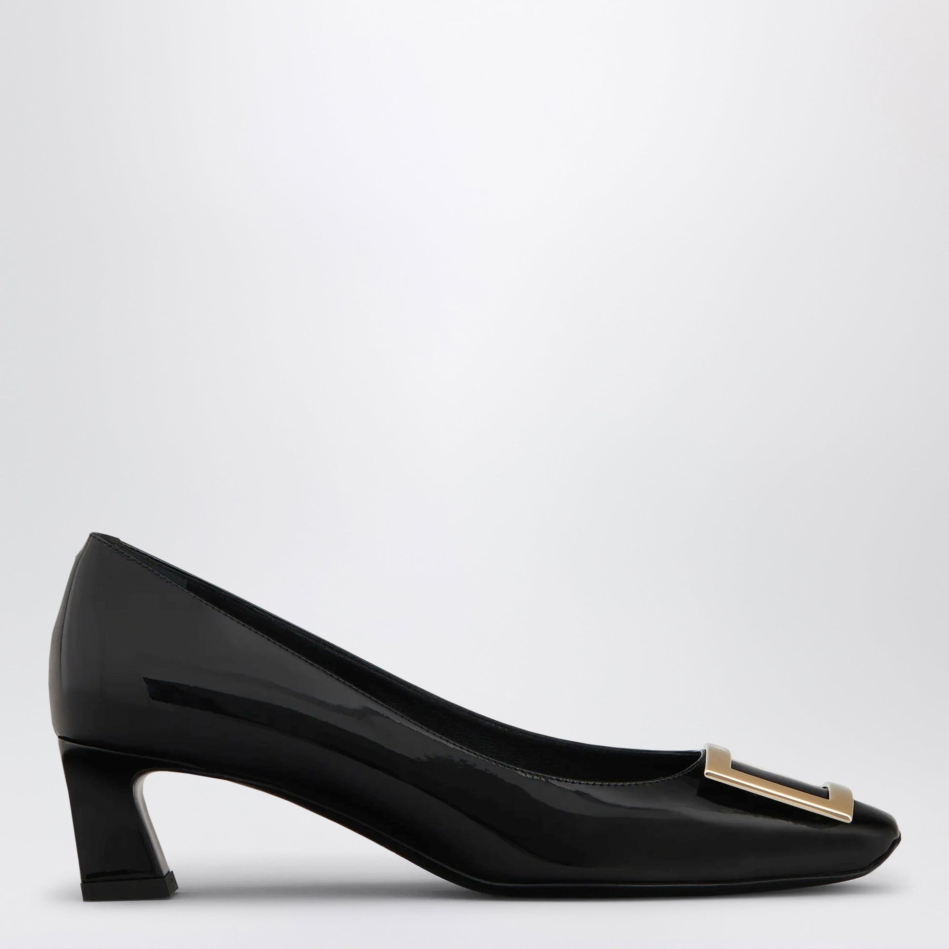 Roger Vivier Black Patent Leather Trompette Pumps Women ROGER VIVIER