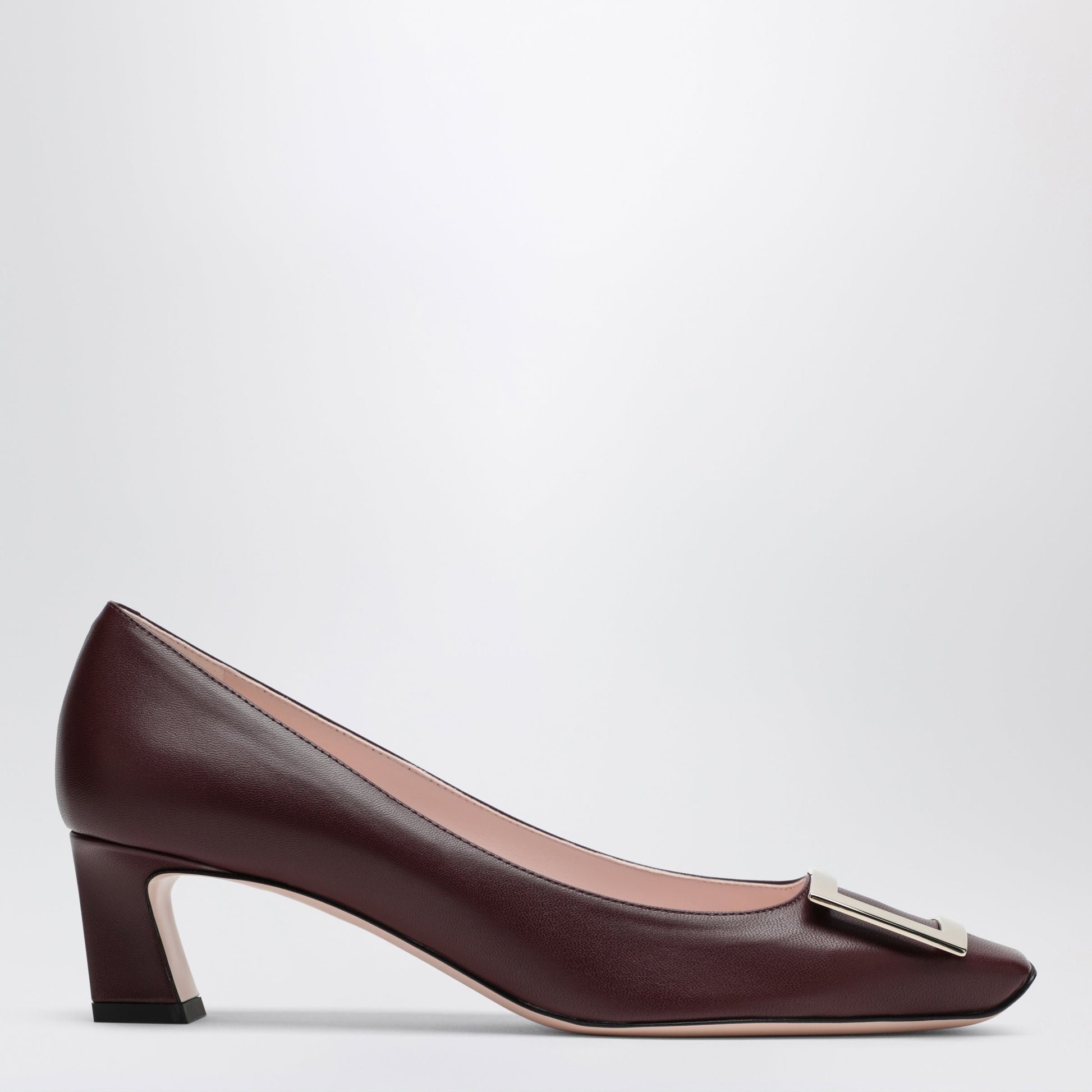 Roger Vivier Dark Burgundy Leather Trompette Decollete Women ROGER VIVIER