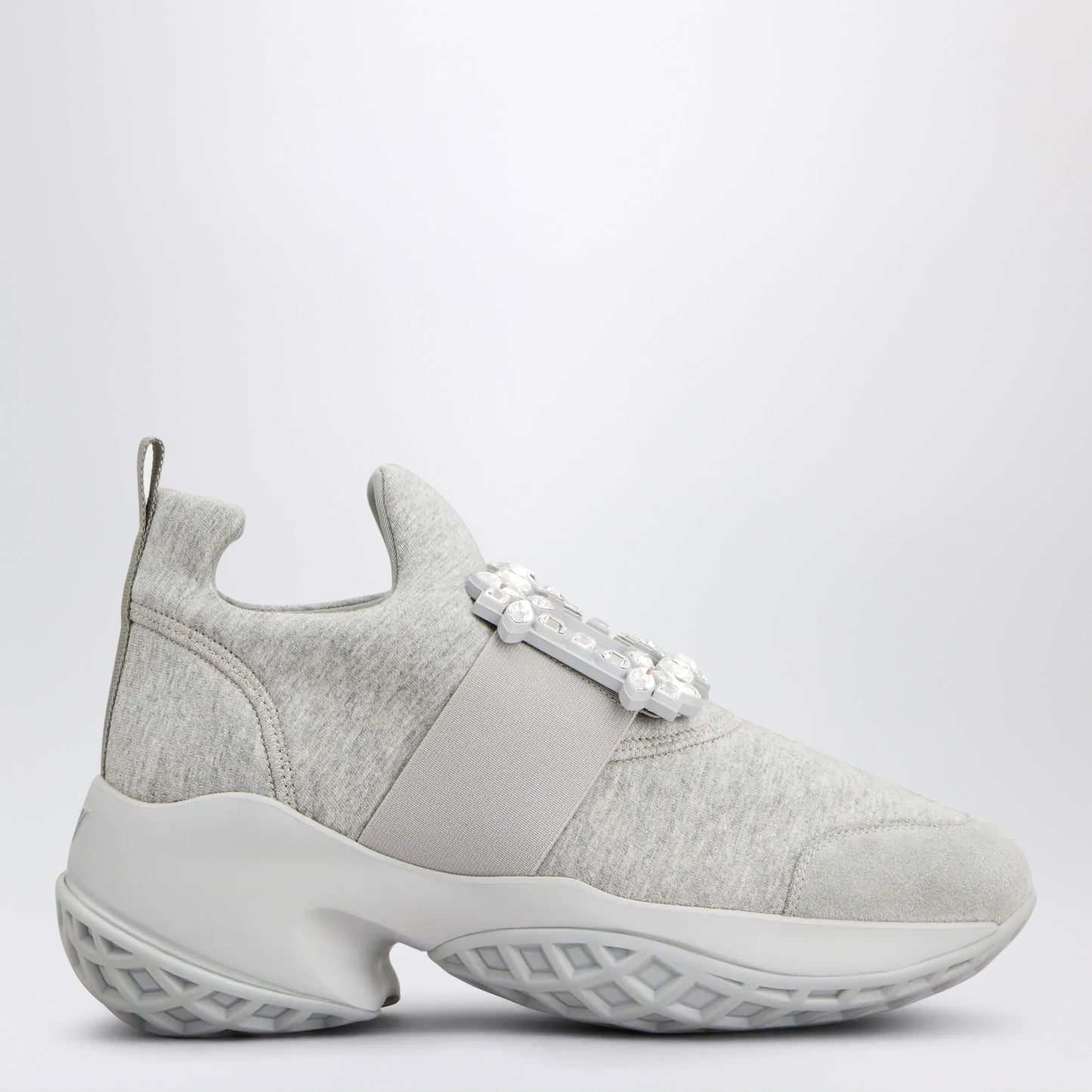 Roger Vivier Viv' Run Sneakers In Grey Jersey Women ROGER VIVIER
