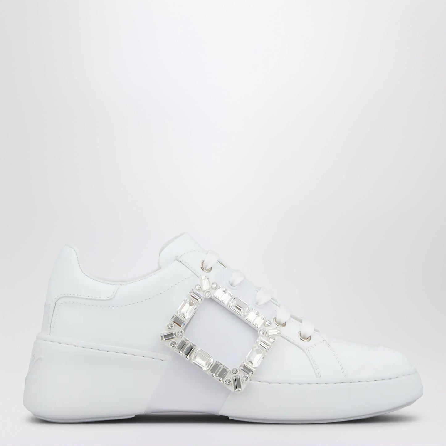 Roger Vivier Viv' Skate Sneakers In White Leather Women ROGER VIVIER