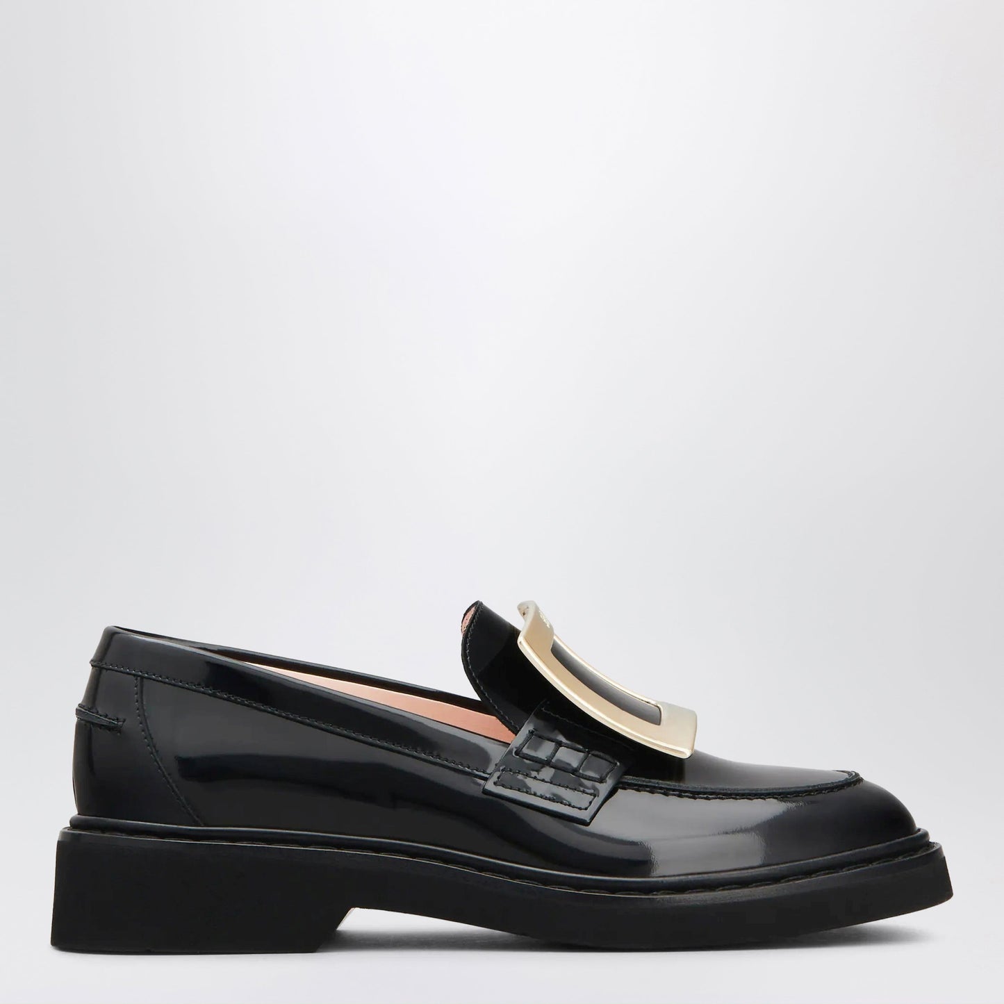 Roger Vivier Viv' Rangers Loafers In Black Leather Women ROGER VIVIER