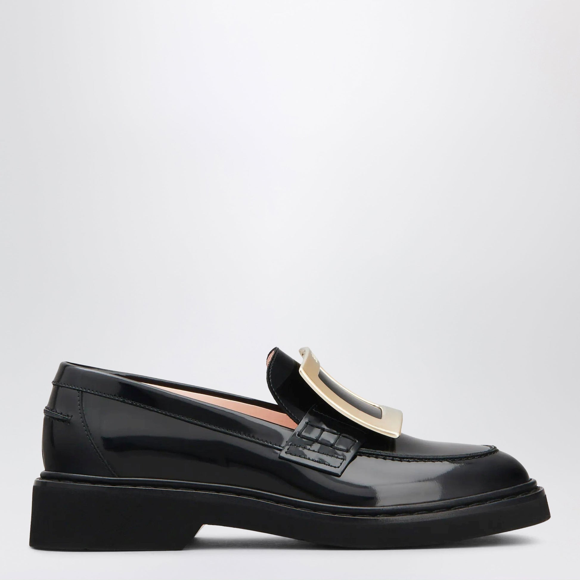 Roger Vivier Viv' Rangers Loafers In Black Leather Women ROGER VIVIER