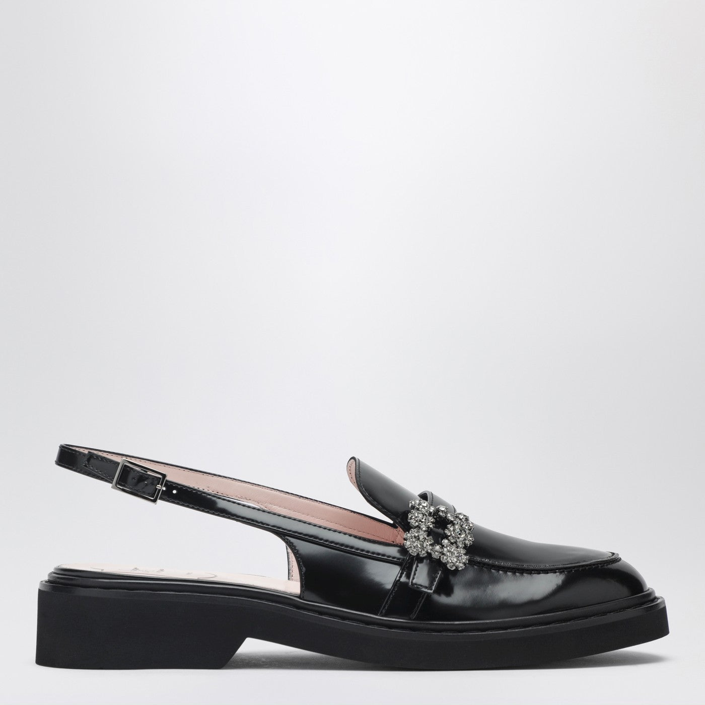 Roger Vivier Viv' Rangers Black Slingback Loafers Women ROGER VIVIER