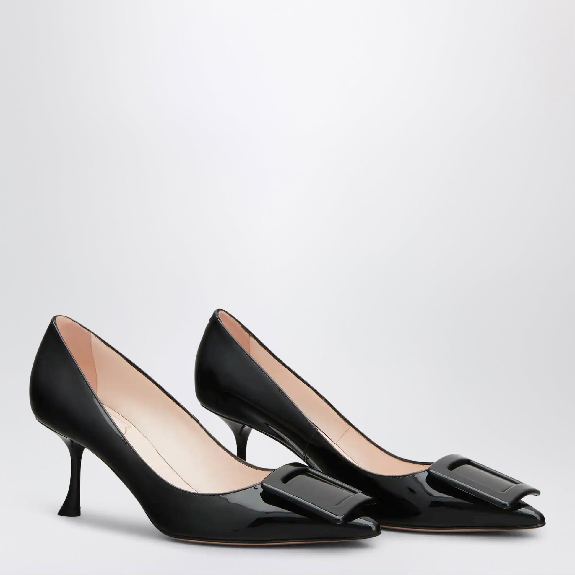 Roger Vivier Viv' In The City Pumps In Black Patent Leather Women ROGER VIVIER