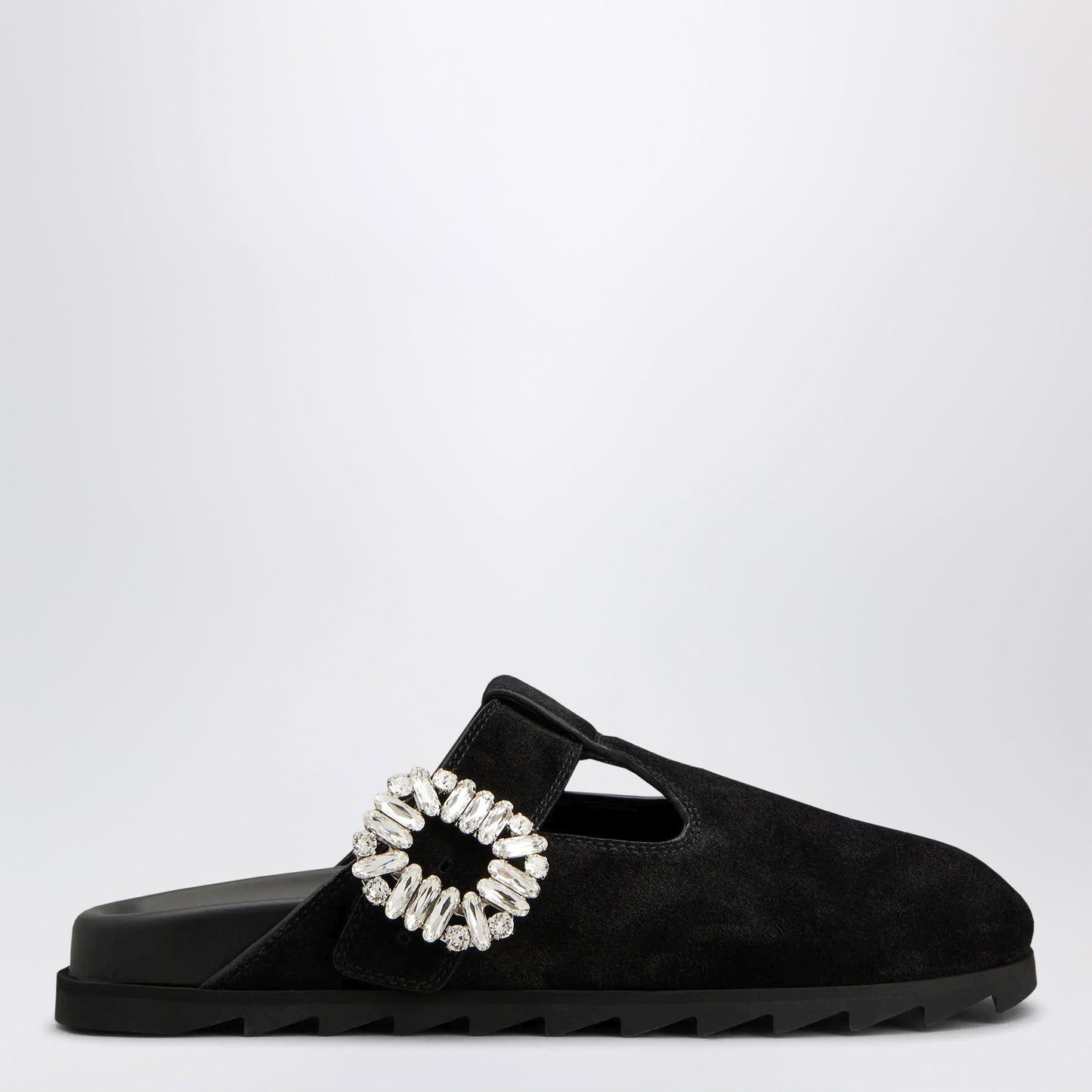 Roger Vivier Black Suede Mule Slidy Viv' Women ROGER VIVIER