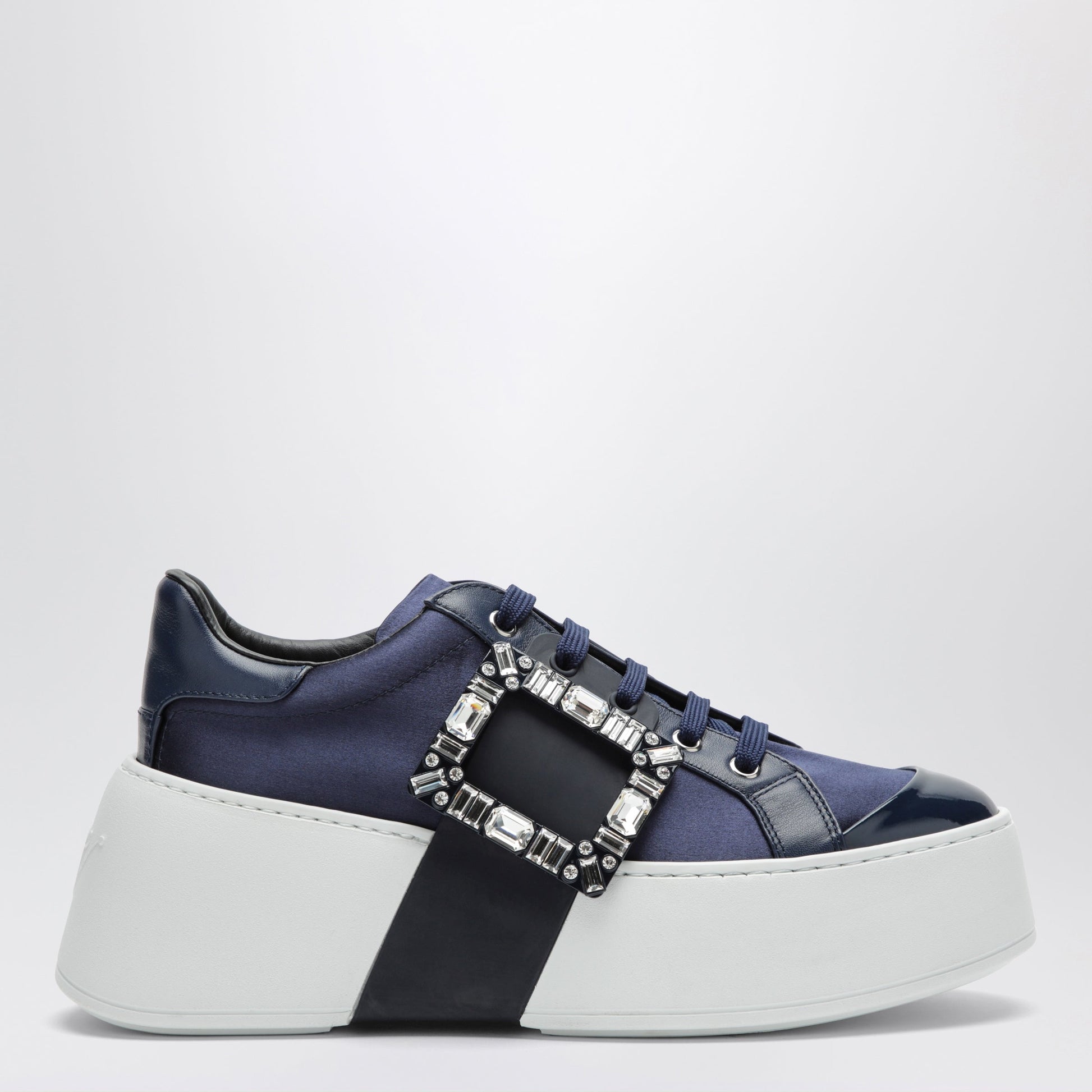 Roger Vivier Vivier Viv' Skate Sneakers Light Blue/Navy Blue/Indigo Women ROGER VIVIER