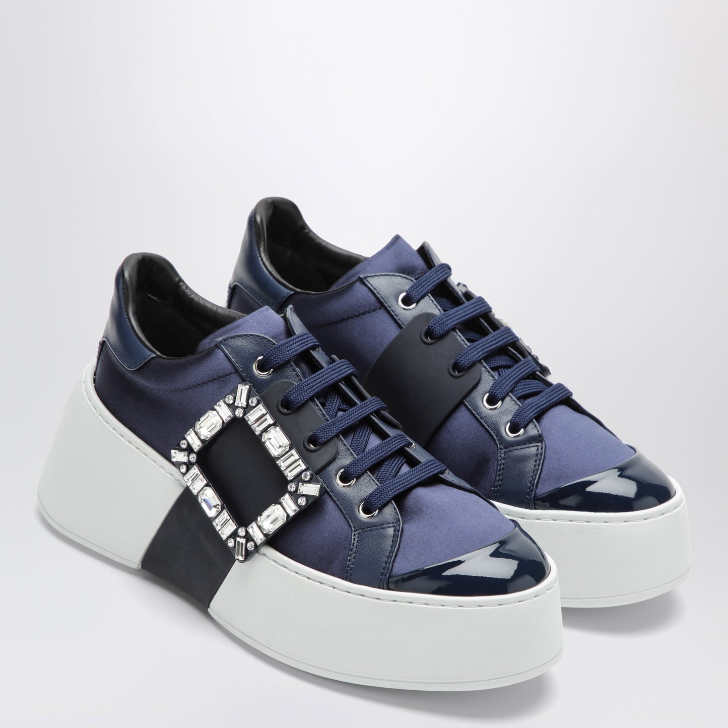 Roger Vivier Vivier Viv' Skate Sneakers Light Blue/Navy Blue/Indigo Women ROGER VIVIER
