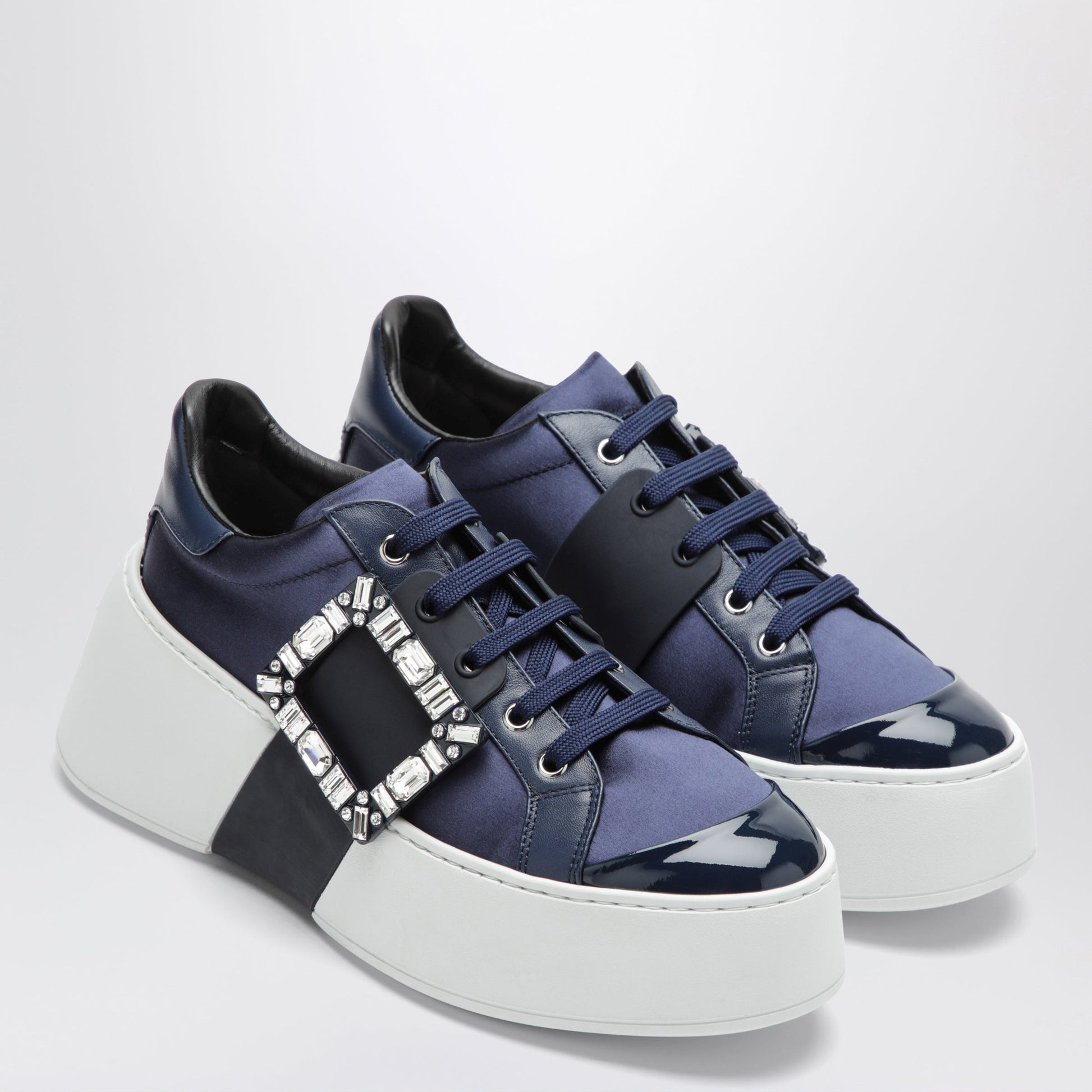 Roger Vivier Vivier Viv' Skate Sneakers Light Blue/Navy Blue/Indigo Women ROGER VIVIER