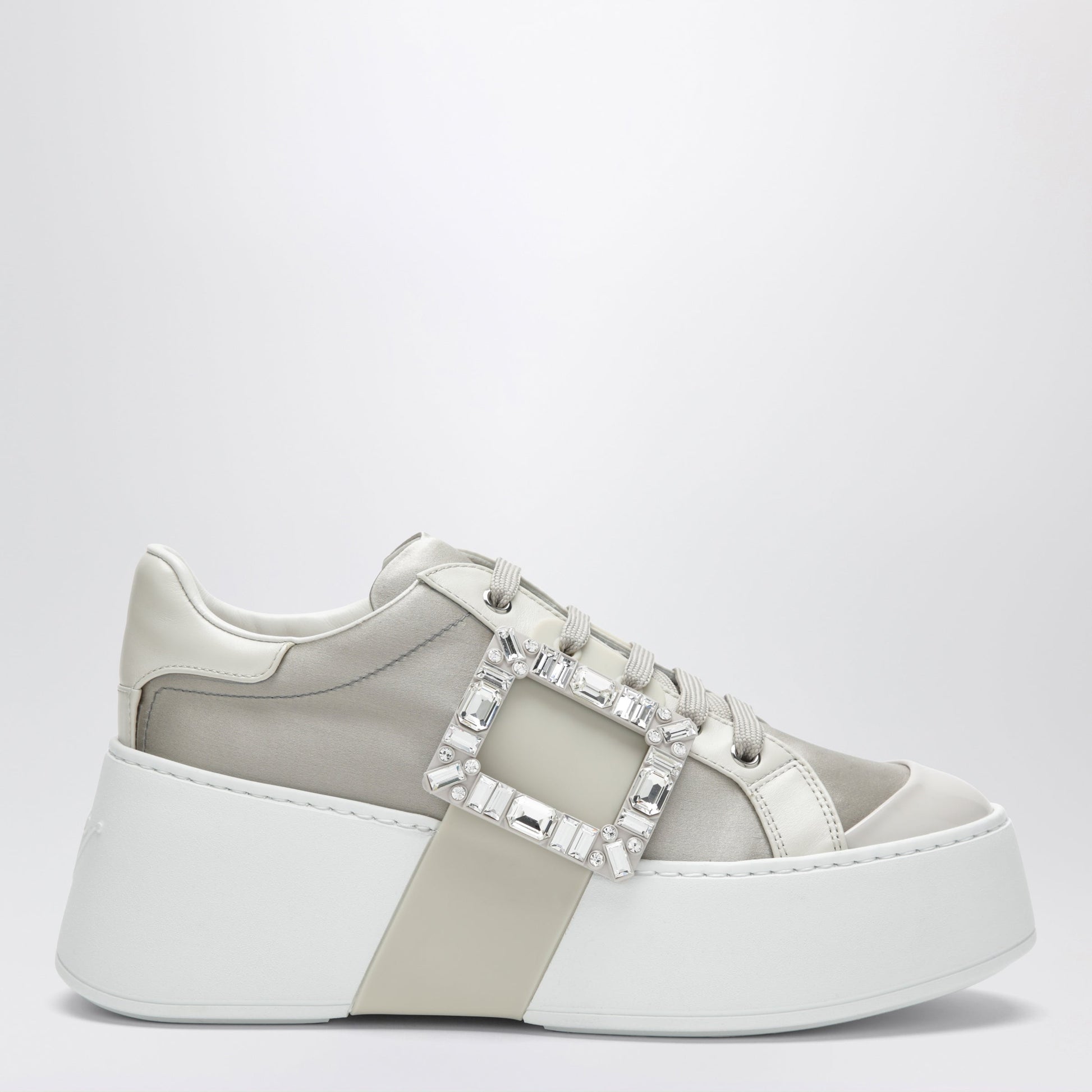 Roger Vivier Vivier Viv' Skate Sneakers Ice/Pearl Grey/Milk White Women ROGER VIVIER
