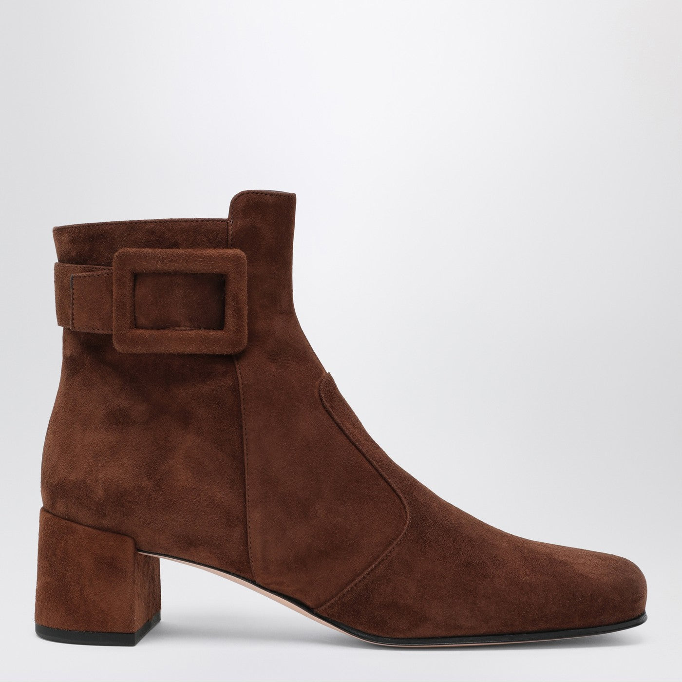 Roger Vivier Trã¨S Vivier Ankle Boots In Brown Suede Women ROGER VIVIER