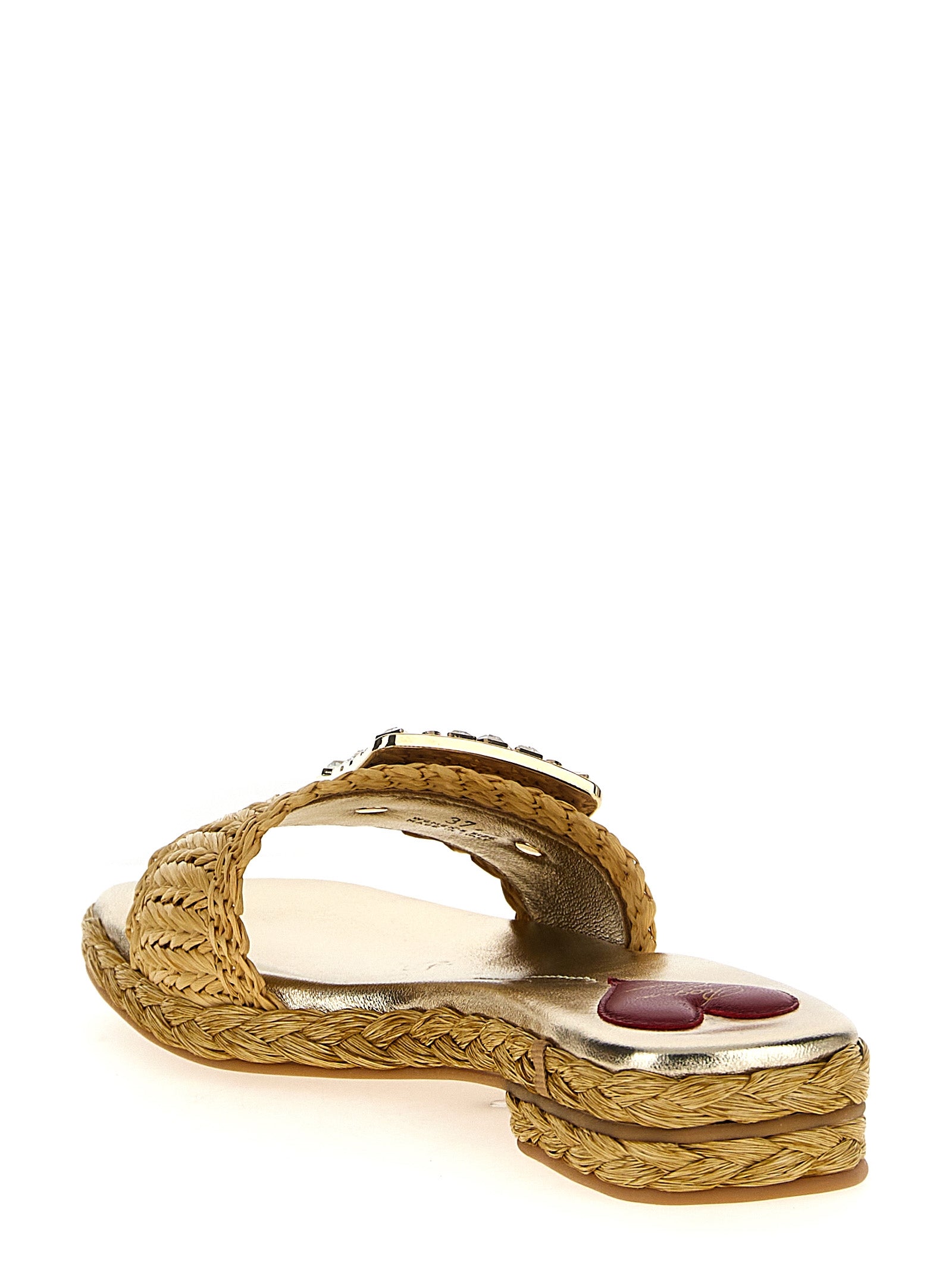 Roger Vivier Women Raffia Jewel Sandals ROGER VIVIER