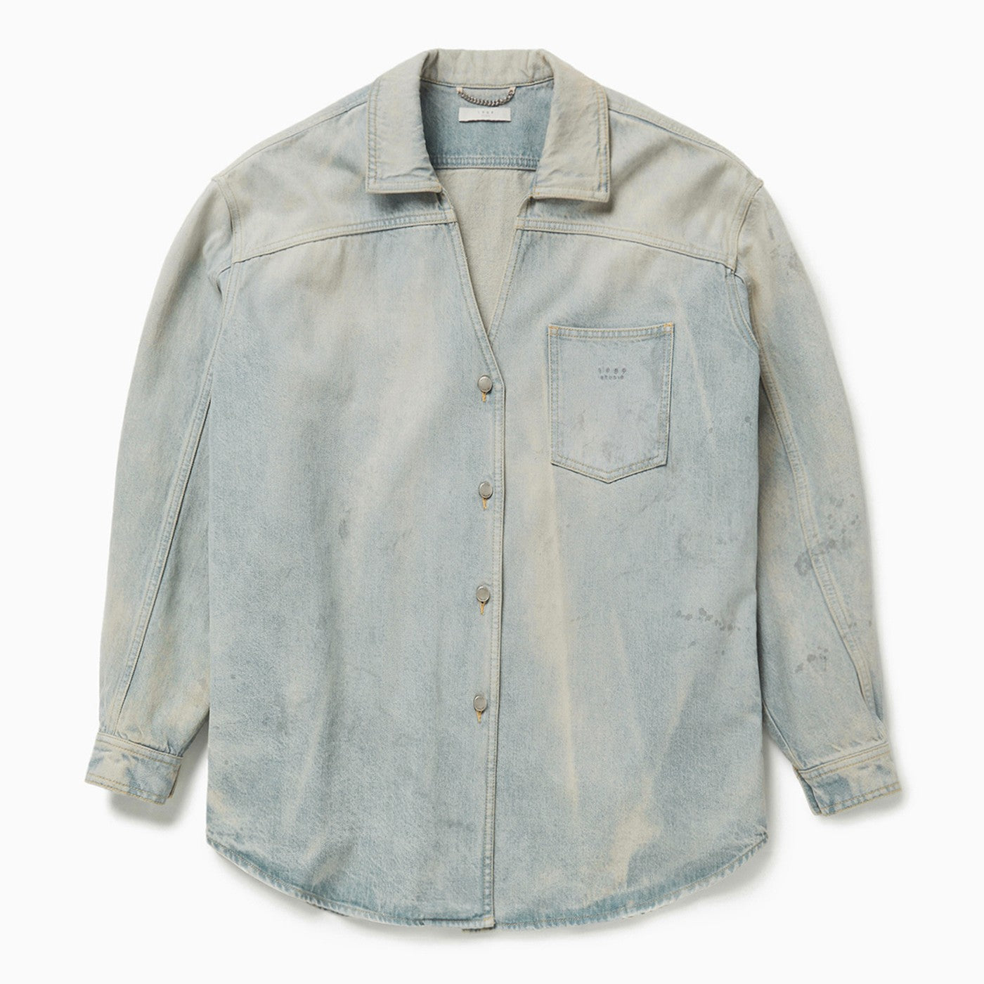 1989 Studio Light Blue Denim Overshirt Men 1989 STUDIO