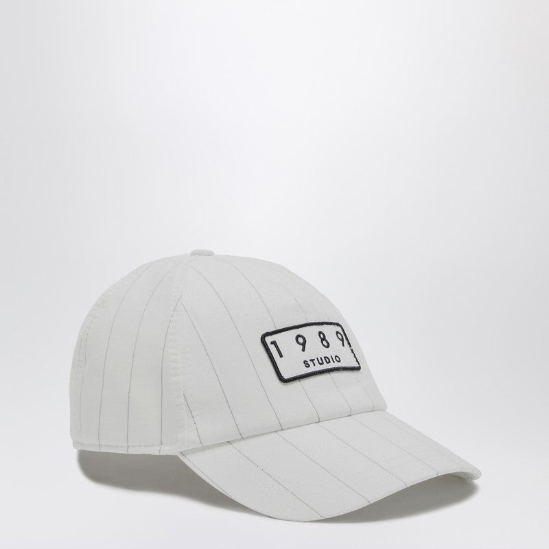 1989 Studio White Striped 1989 Studio Baseball Cap Women 1989 STUDIO