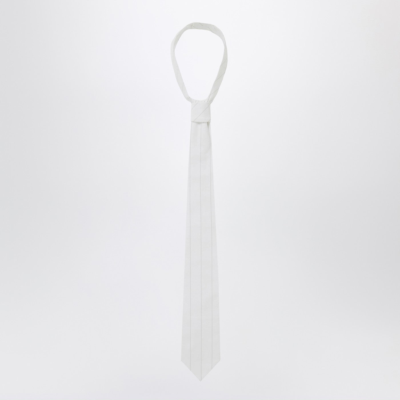 1989 Studio White Striped Tie Men 1989 STUDIO