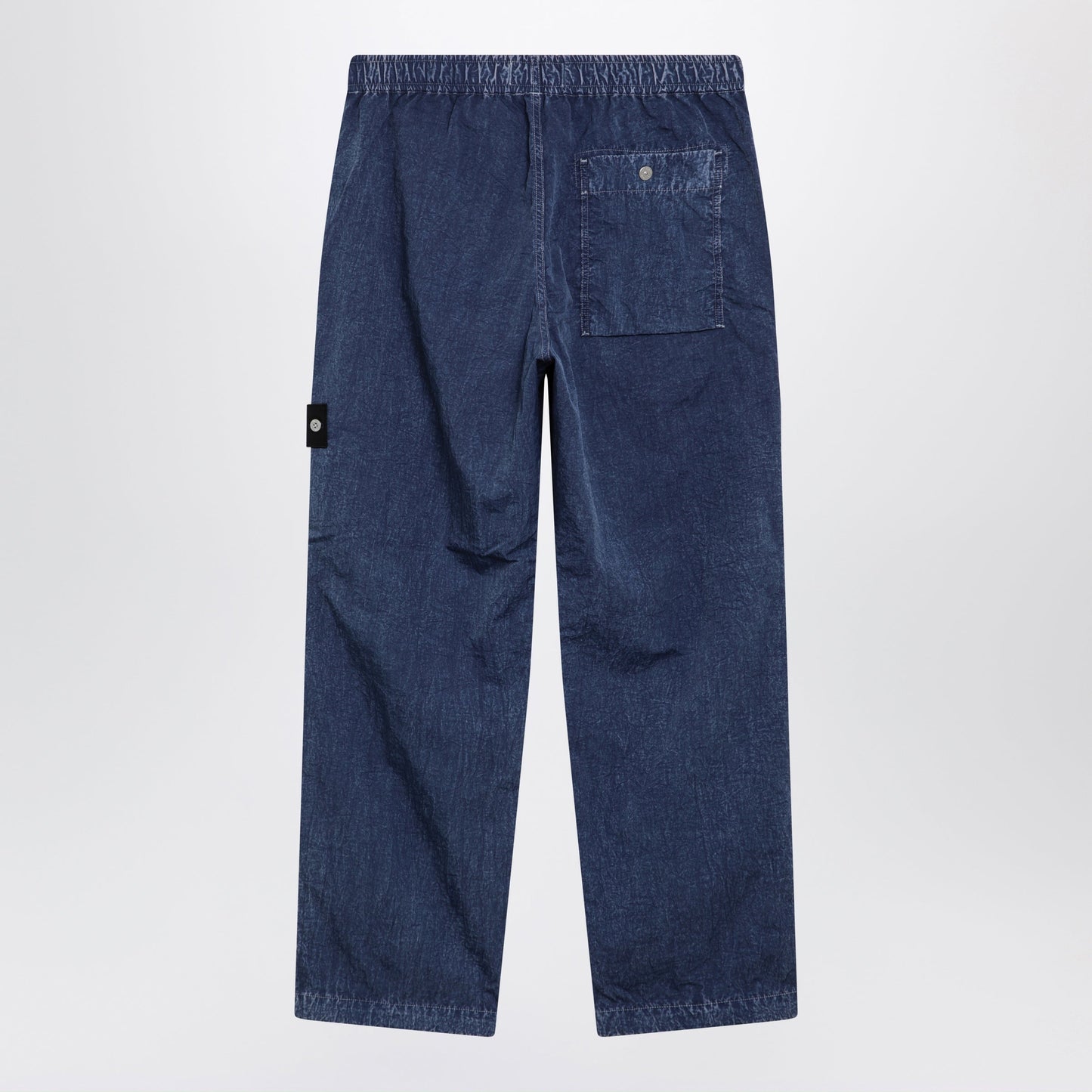 Stone Island Loose-Fit Fatigue Pants In Compact Nylon In Blue Men STONE ISLAND