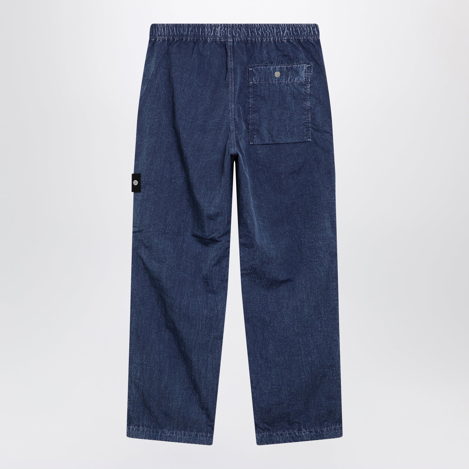 Stone Island Loose-Fit Fatigue Pants In Compact Nylon In Blue Men STONE ISLAND