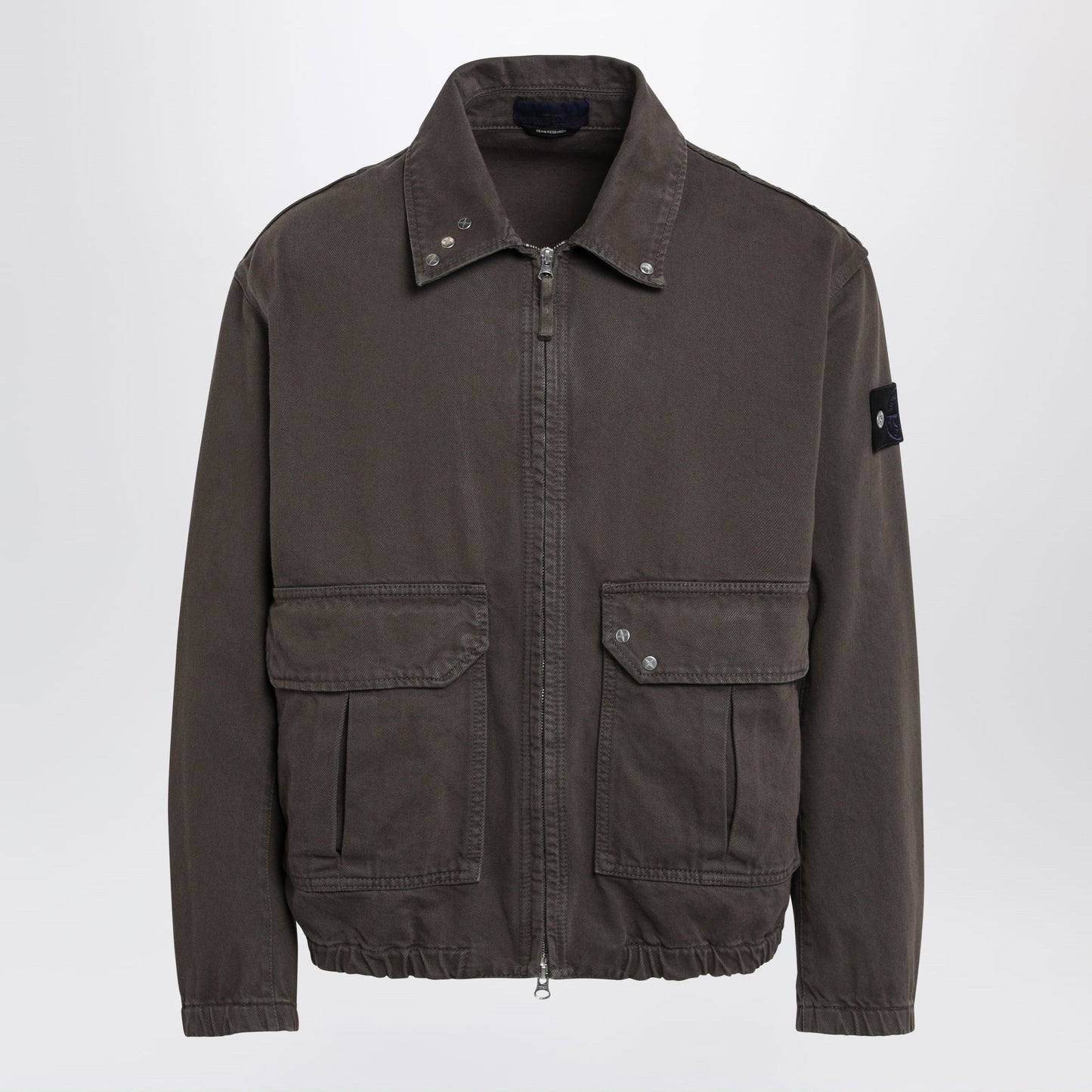 Stone Island Water-Repellent Denim Coach Jacket Men STONE ISLAND