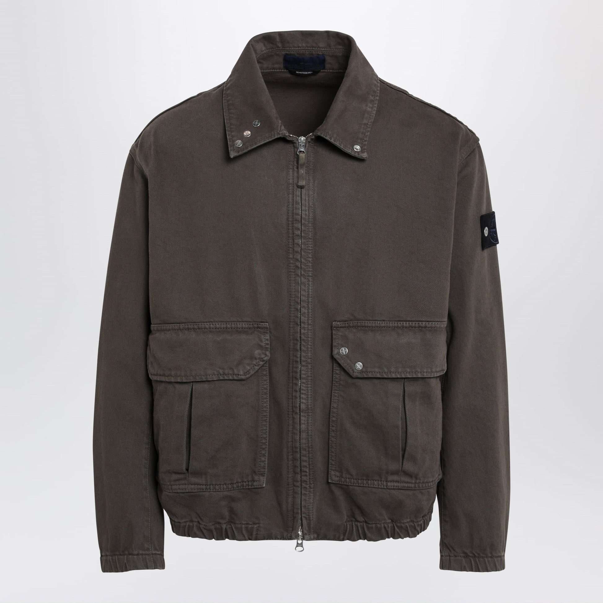 Stone Island Water-Repellent Denim Coach Jacket Men STONE ISLAND