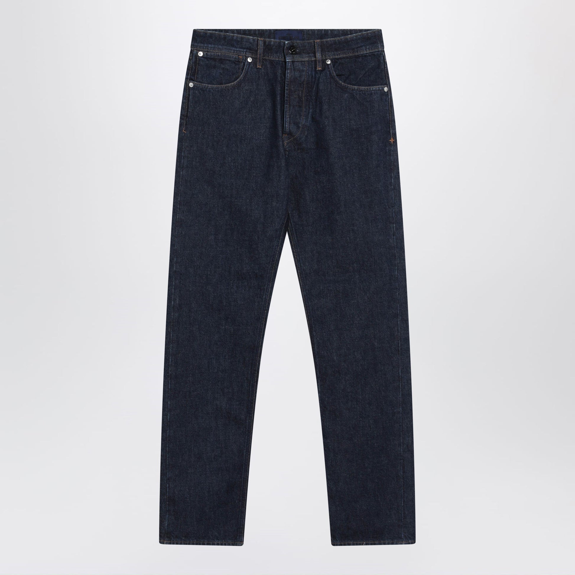 Stone Island Regular Straight Jeans In Blue Rinsed Denim Men STONE ISLAND