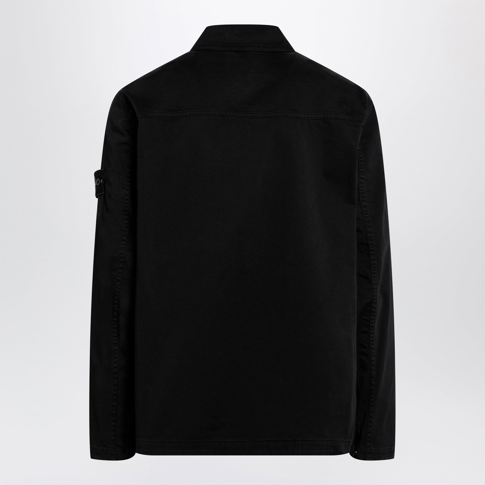 Stone Island Blue Cotton Zip-Up Jacket Men STONE ISLAND