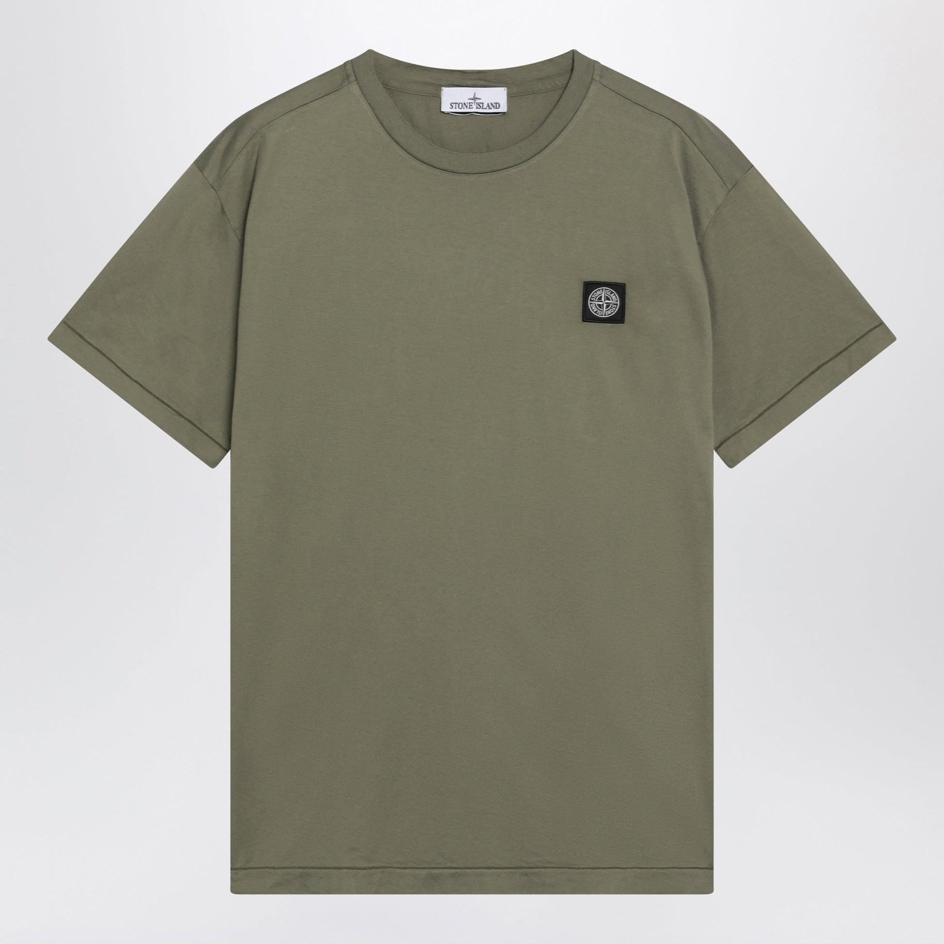 Stone Island Military Green Cotton T-Shirt Men STONE ISLAND
