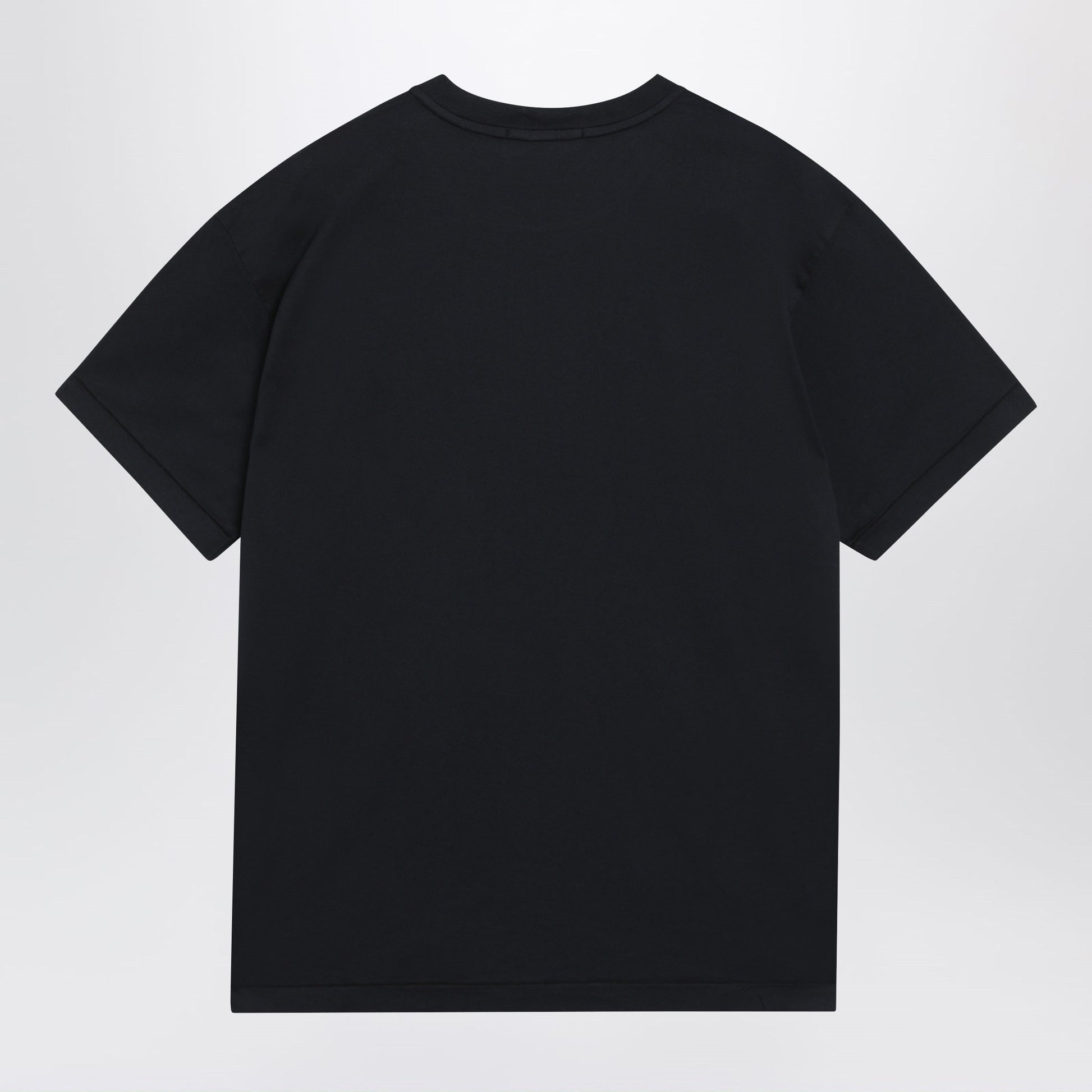 Stone Island Navy Blue Cotton T-Shirt With Slim Fit Men STONE ISLAND