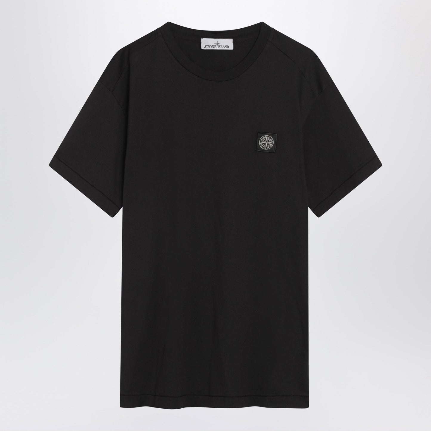 Stone Island Black Slim-Fit Cotton T-Shirt Men STONE ISLAND