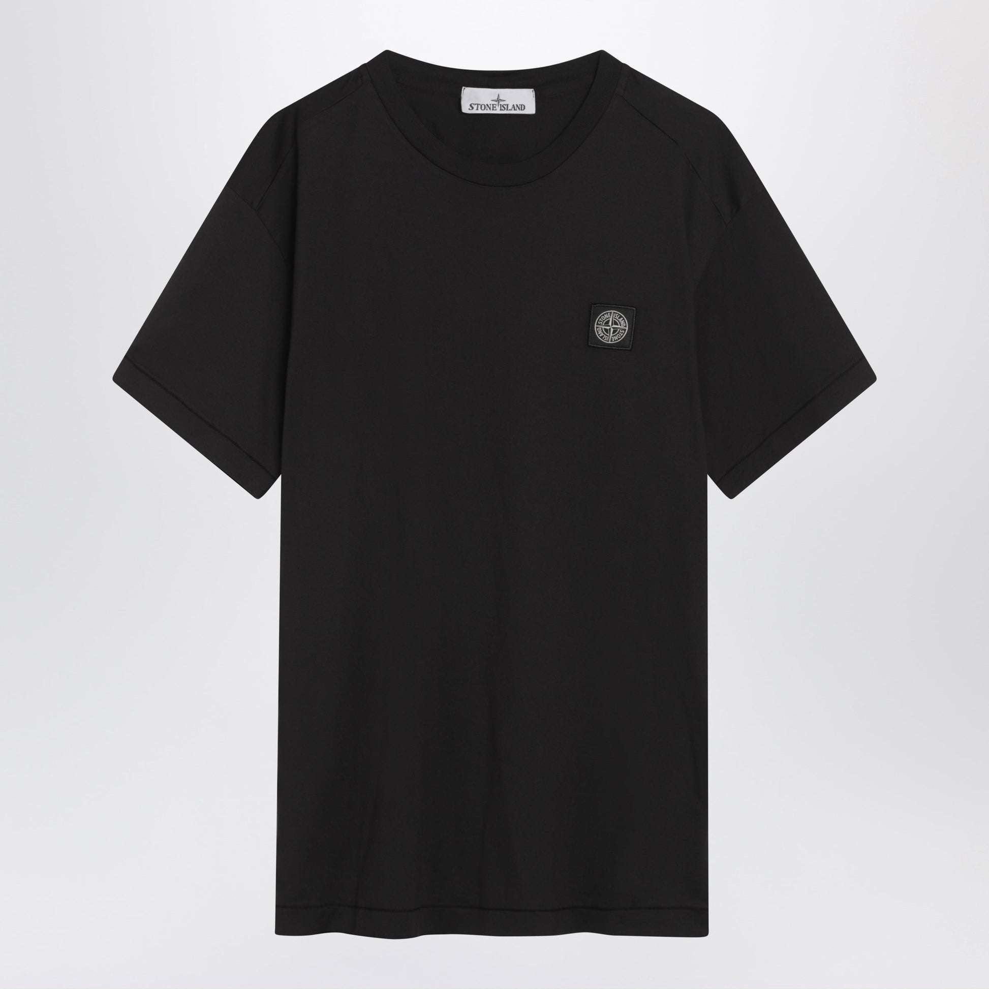 Stone Island Black Slim-Fit Cotton T-Shirt Men STONE ISLAND