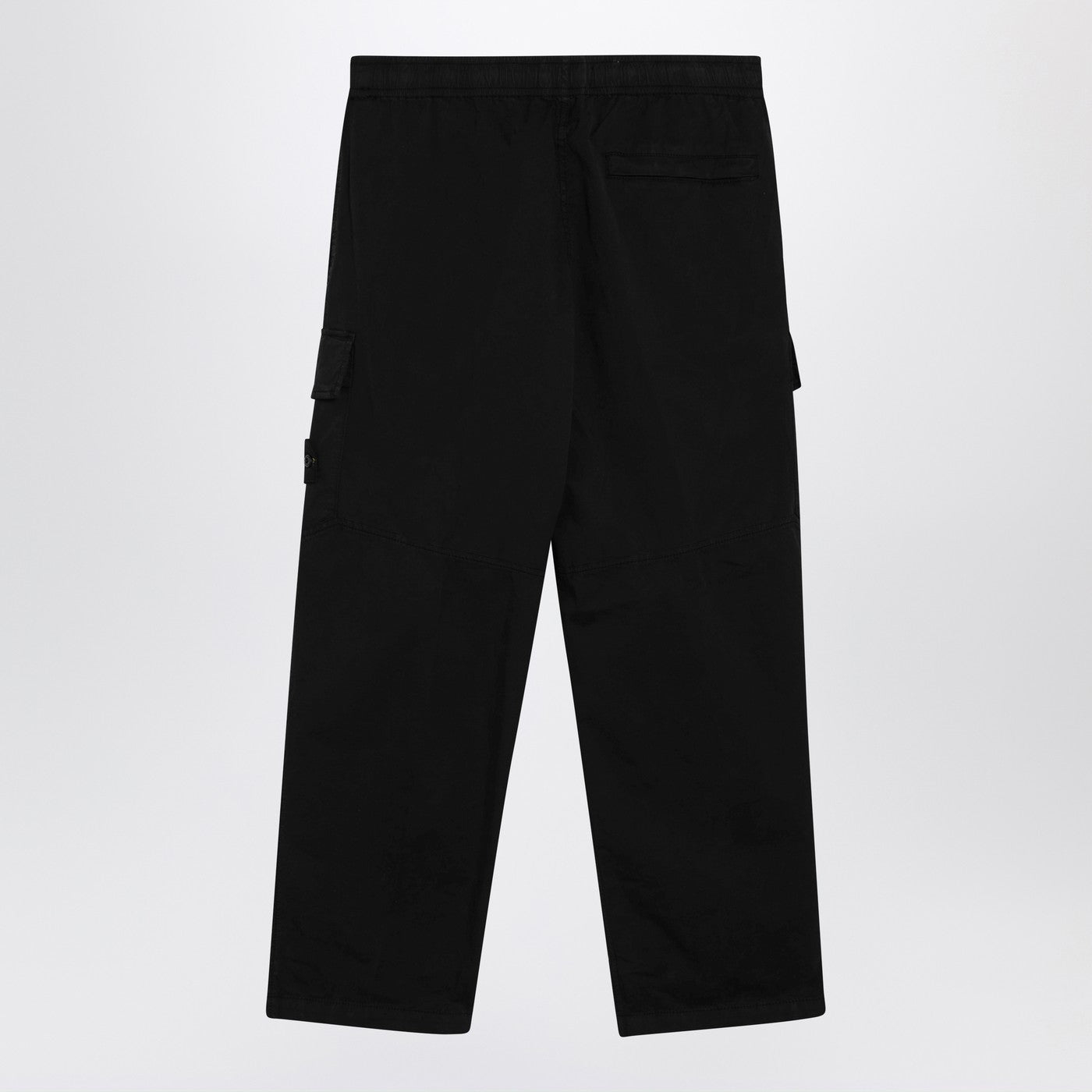 Stone Island Black Cotton-Blend Cargo Trousers Men STONE ISLAND