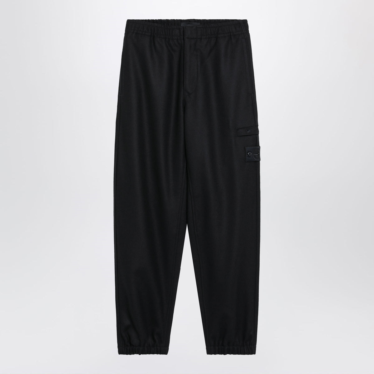 Stone Island Navy Blue Jogging Trousers In A Wool Blend Men STONE ISLAND