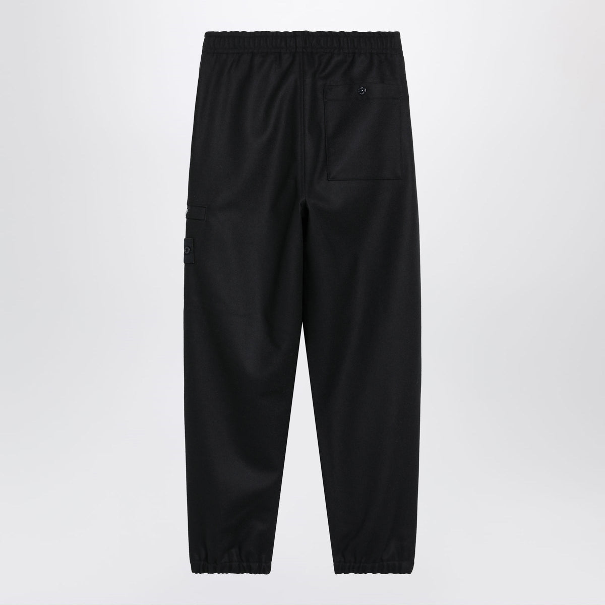 Stone Island Navy Blue Jogging Trousers In A Wool Blend Men STONE ISLAND