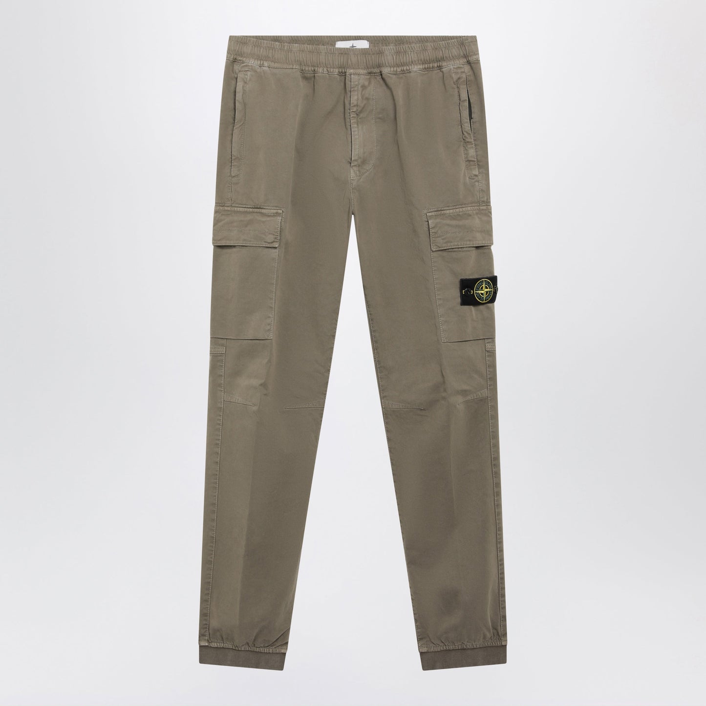 Stone Island Military Green Cotton Trousers Men STONE ISLAND