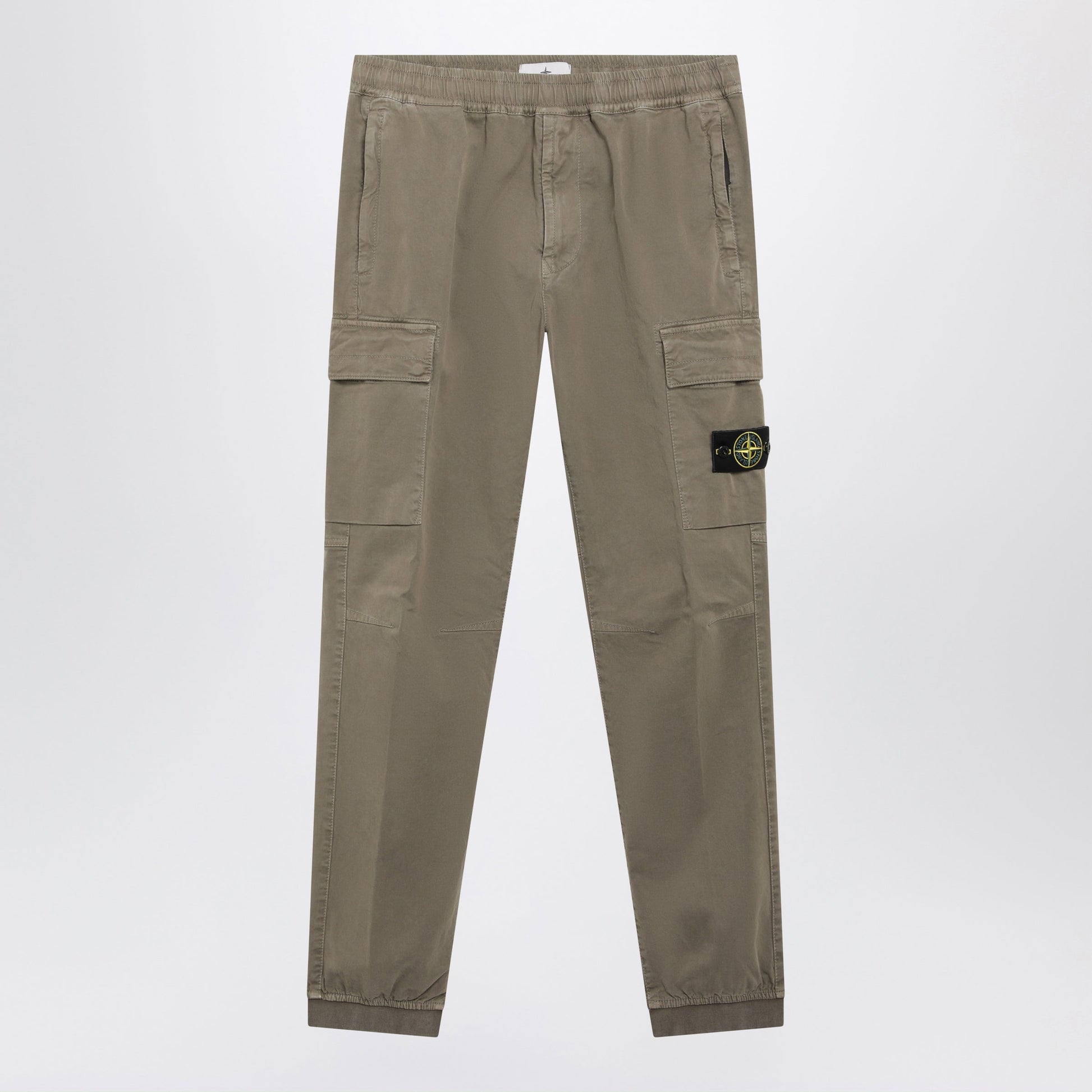 Stone Island Military Green Cotton Trousers Men STONE ISLAND